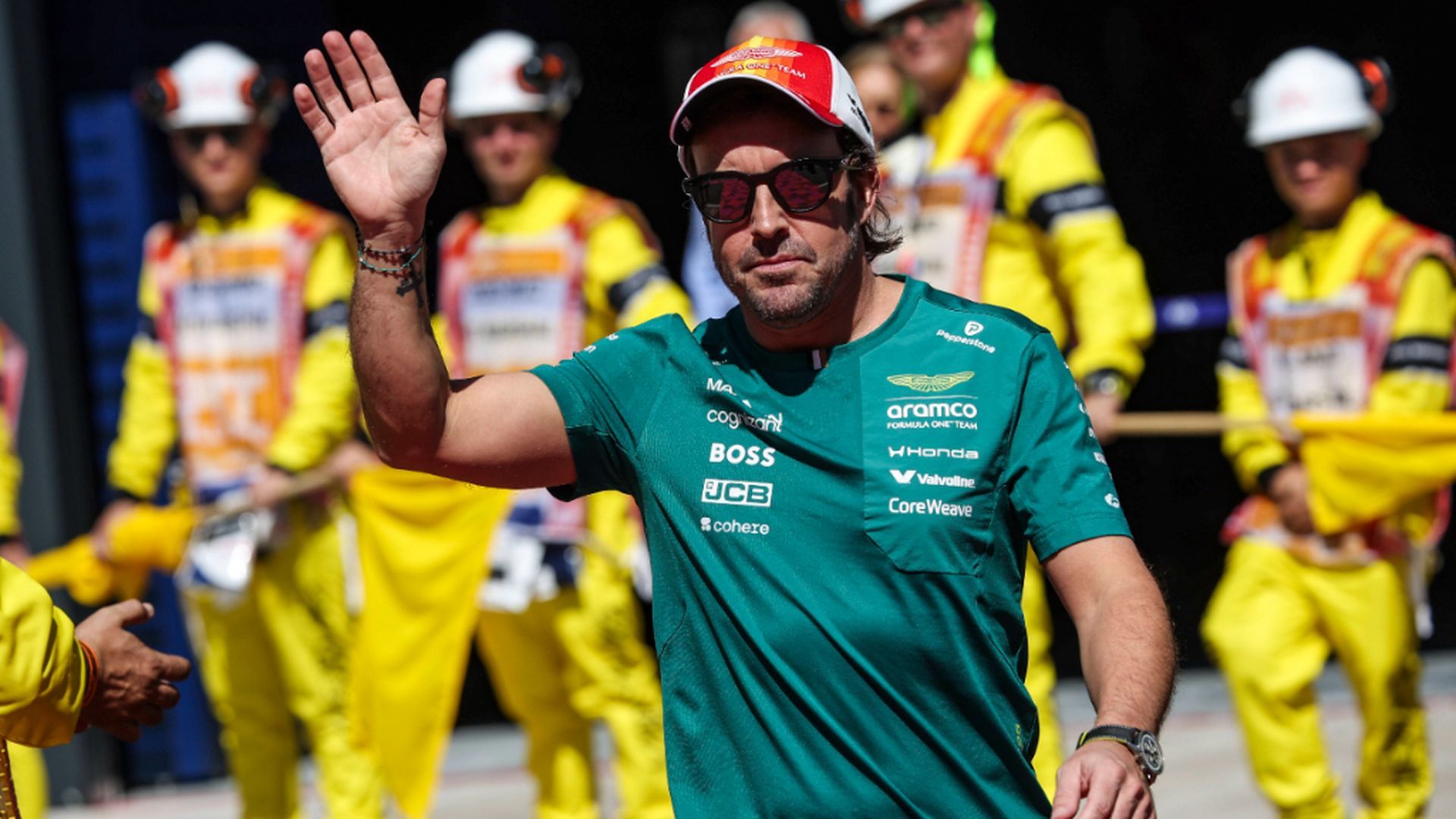 Fernando Alonso, en el Madring