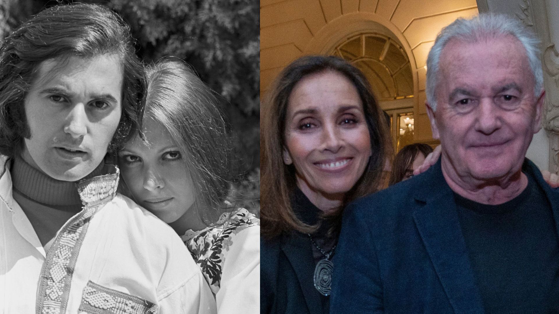 Fotomontaje con Ana Belén y Víctor Manuel al comienzo de su historia de amor, en 1975, y en una imagen reciente Fotomontaje con Ana Belén y Víctor Manuel al comienzo de su historia de amor, en 1975, y en una imagen reciente