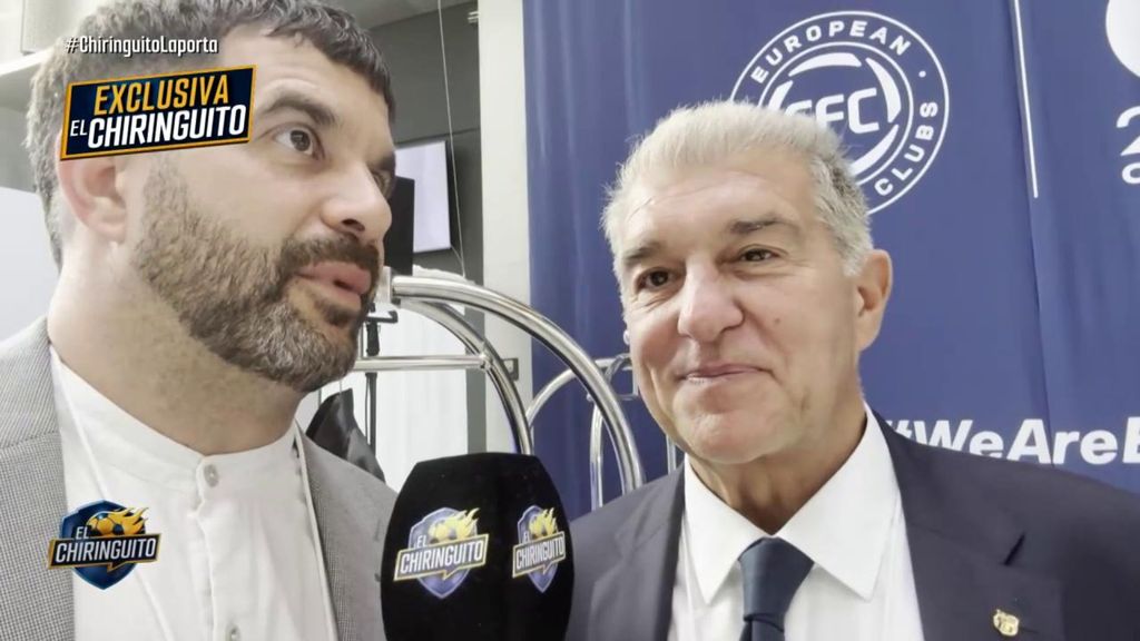 Joan Laporta pide a Florentino Pérez que se retracte: "Son manifestaciones fuera de lugar"