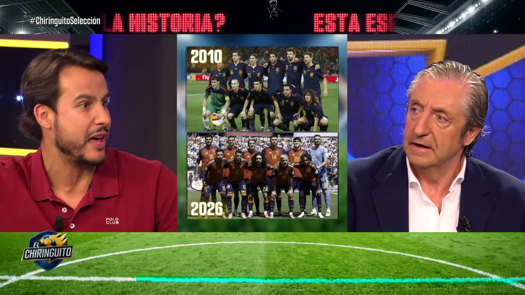 Josep Pedrerol comienza el debate de si esta es mejor Selección que la de 2010 y Juanfe Sanz da con la clave: "Eran estrellas"