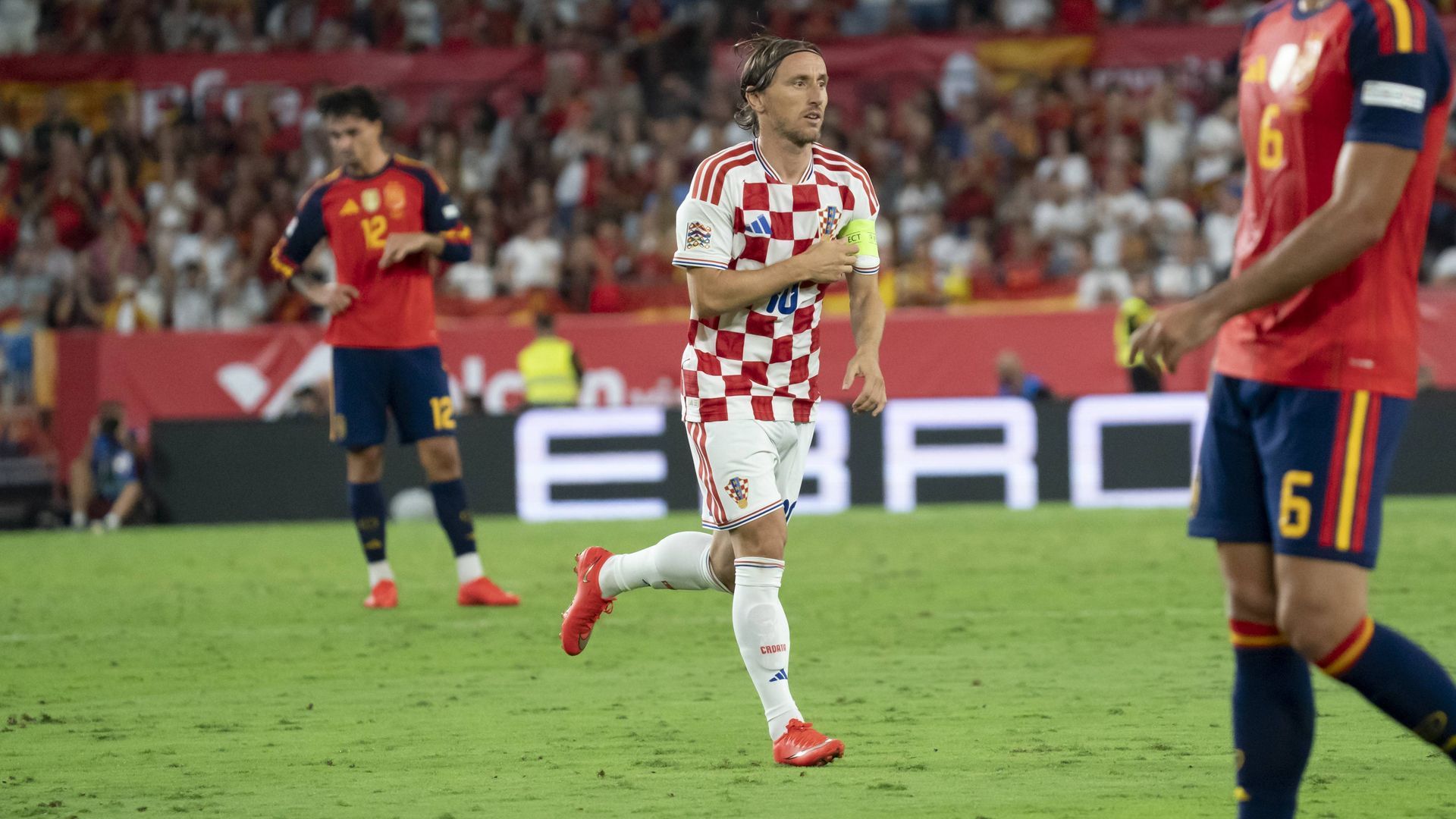 Luka Modric en el Ramón Sánchez-Pizjuán Luka Modric en el Ramón Sánchez-Pizjuán
