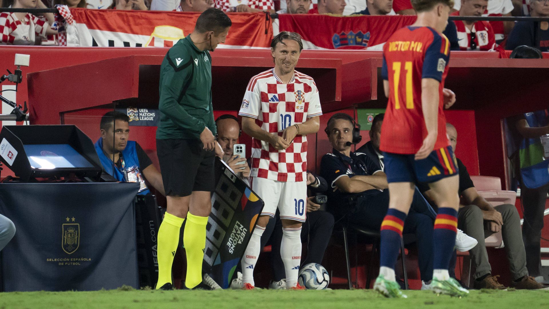 Luka Modric en el Ramón Sánchez-Pizjuán