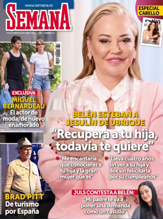 Miguel Bernardeau y su nueva pareja, portada de 'Semana'