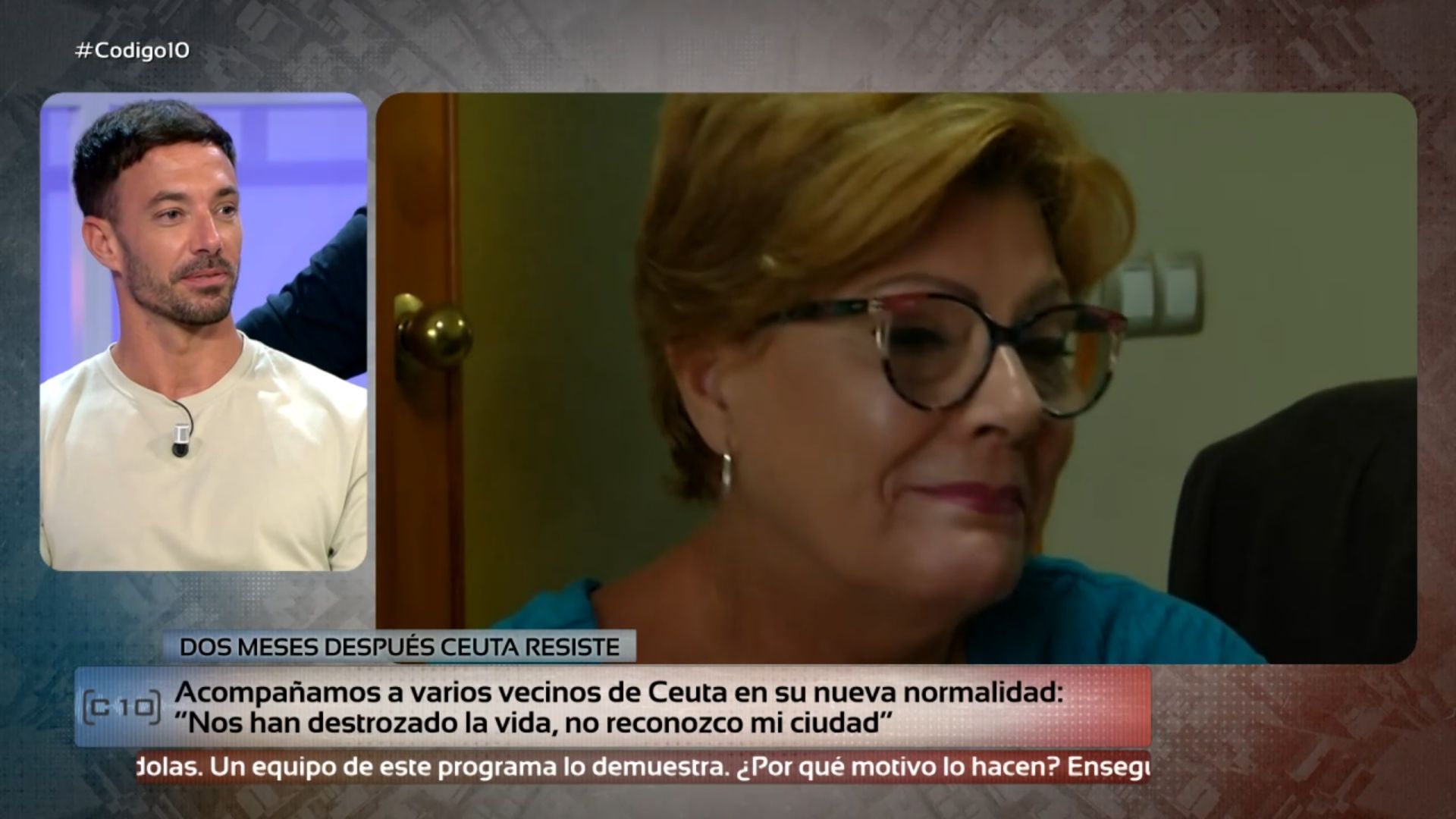 'Código 10' acompaña a varios vecinos ceutíes en su nueva normalidad: "No reconozco mi ciudad"