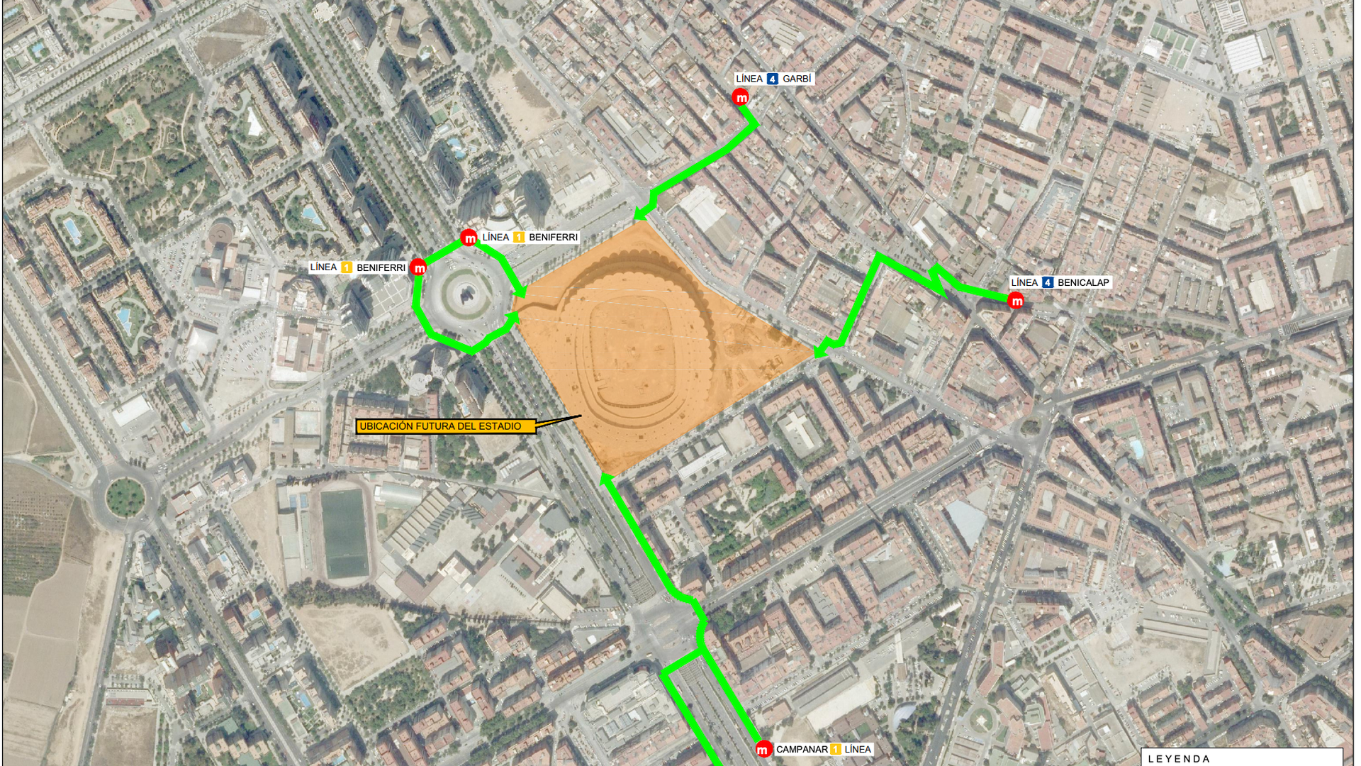Paradas de Metro