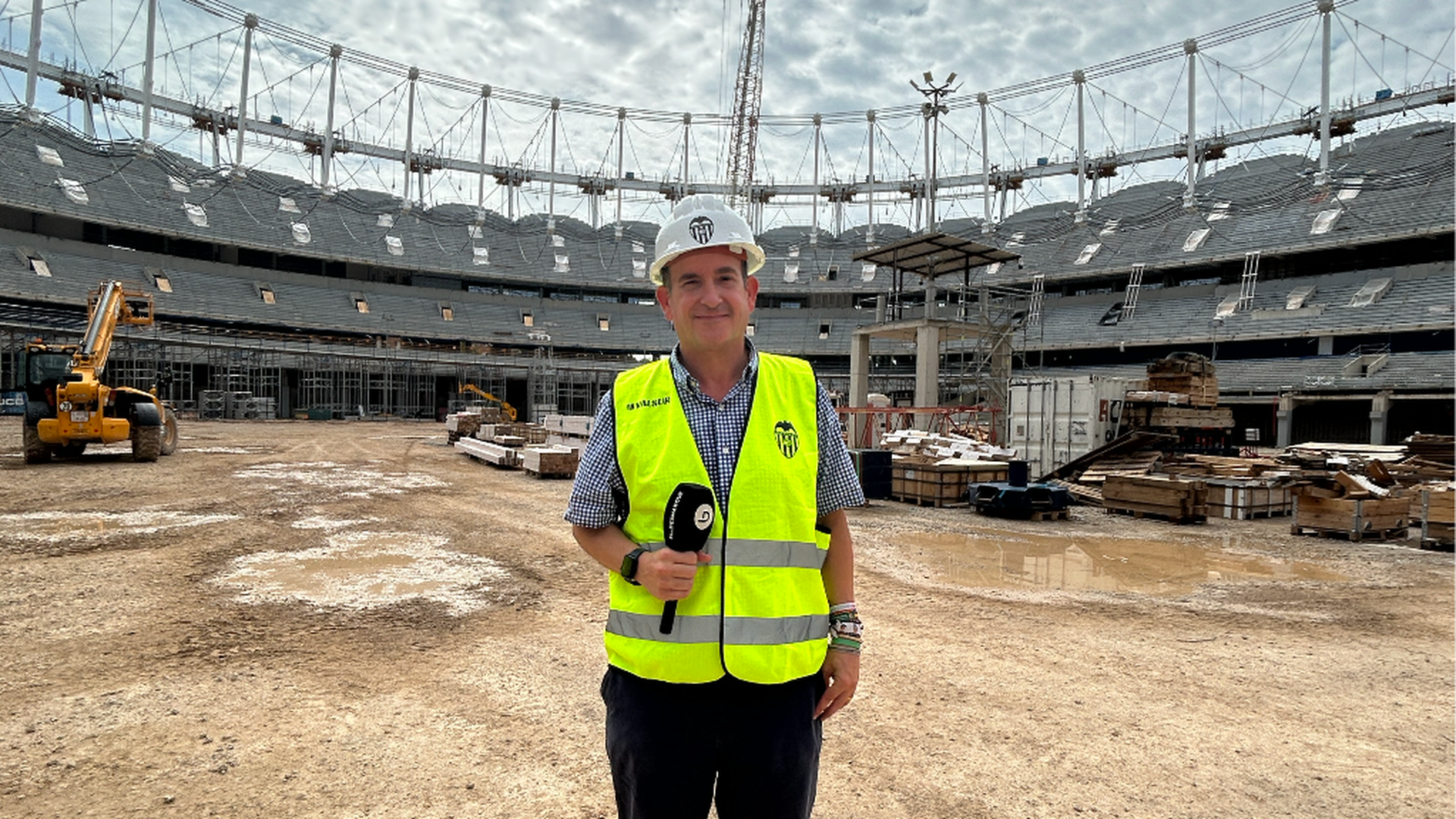 David Torres en el Nou Mestalla