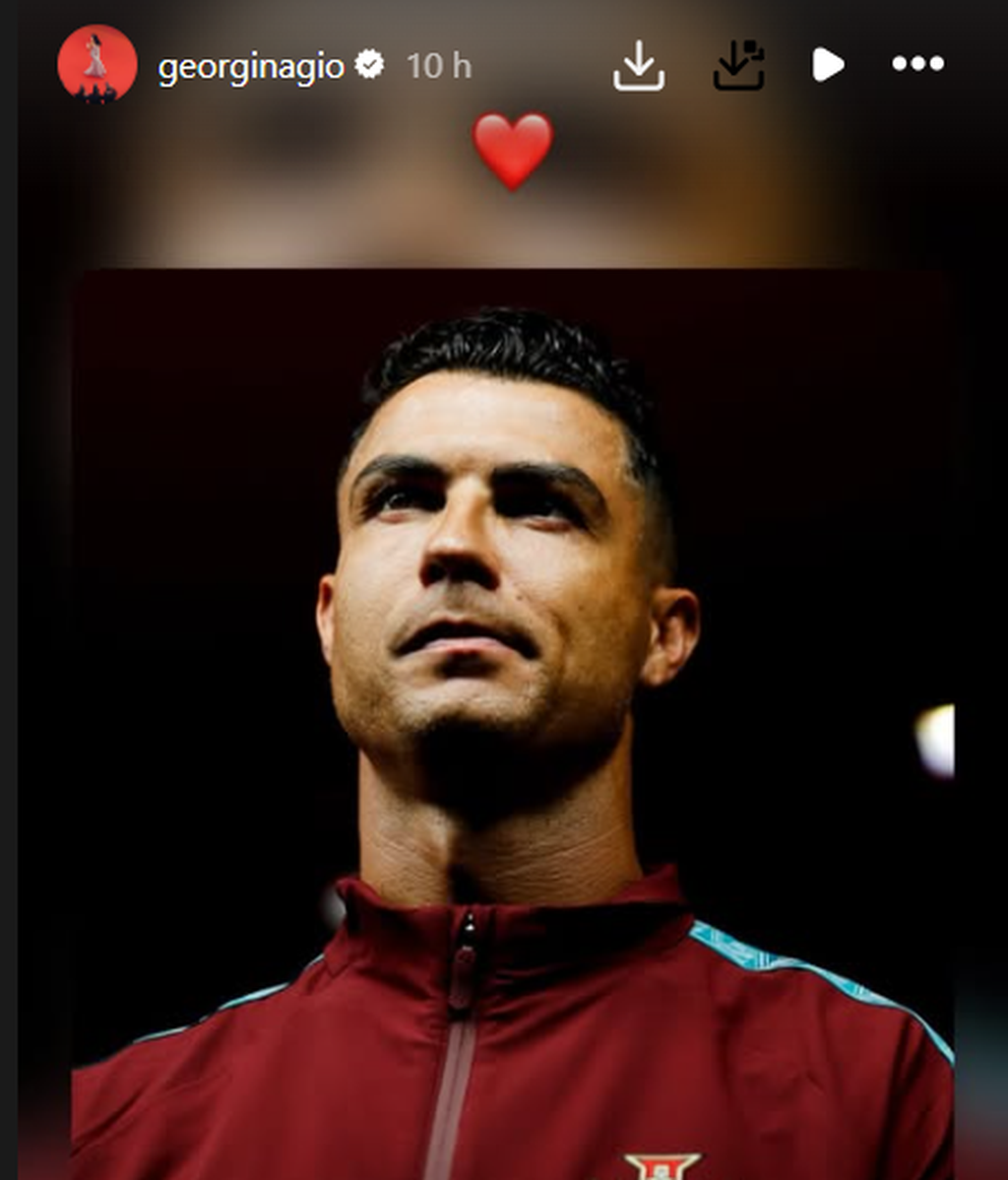 El gesto de Georgina Rodríguez con Cristiano Ronaldo