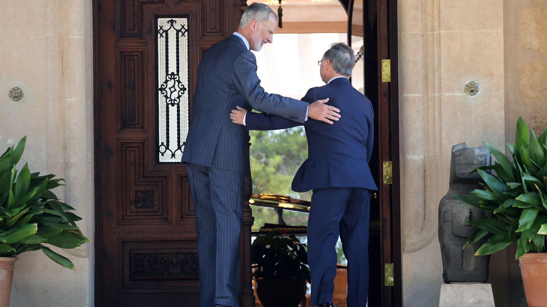 El Rey Felipe IV junto a Juan Jesús Vivas
