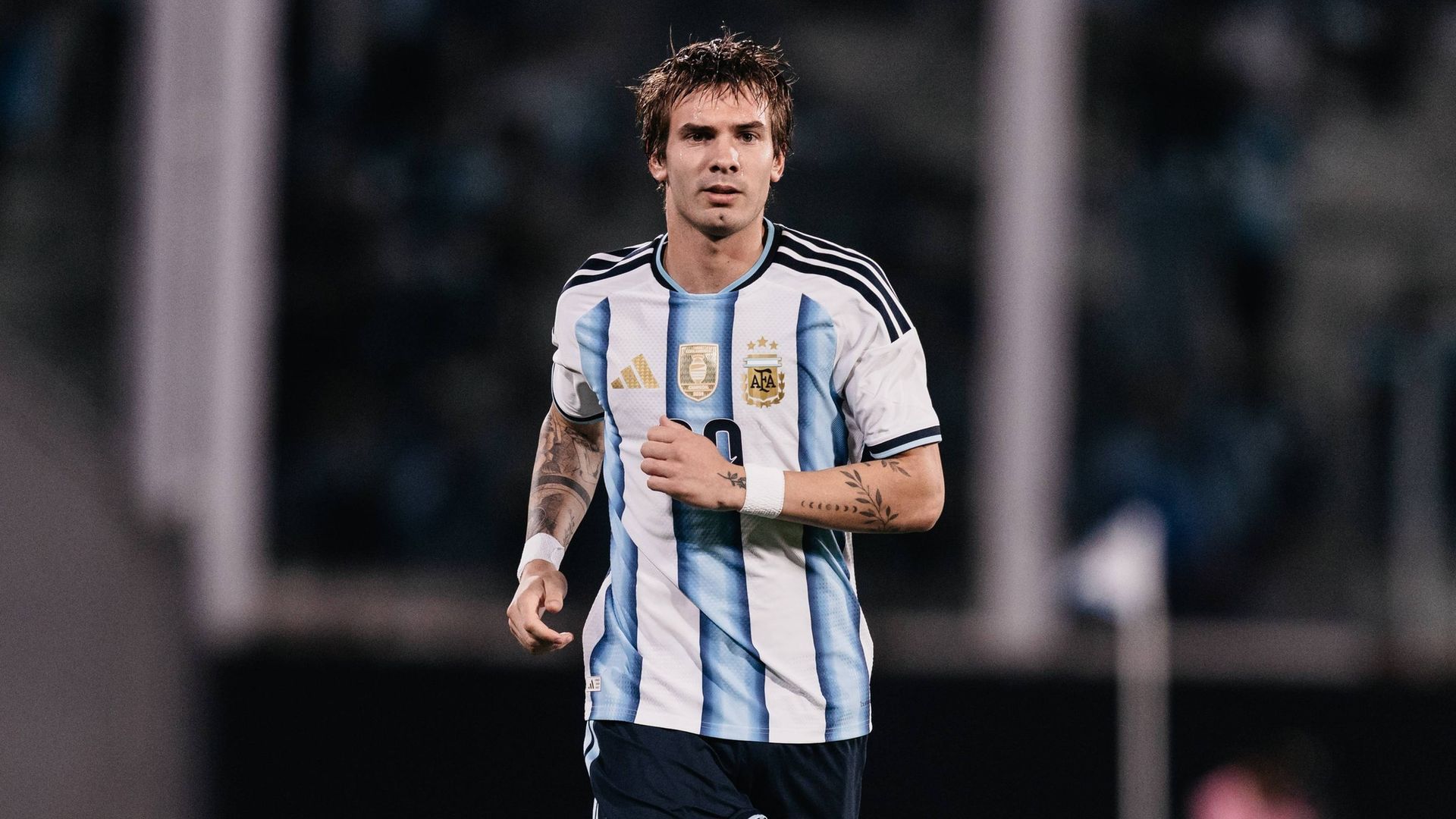 Franco Mastantuono con Argentina Franco Mastantuono con Argentina