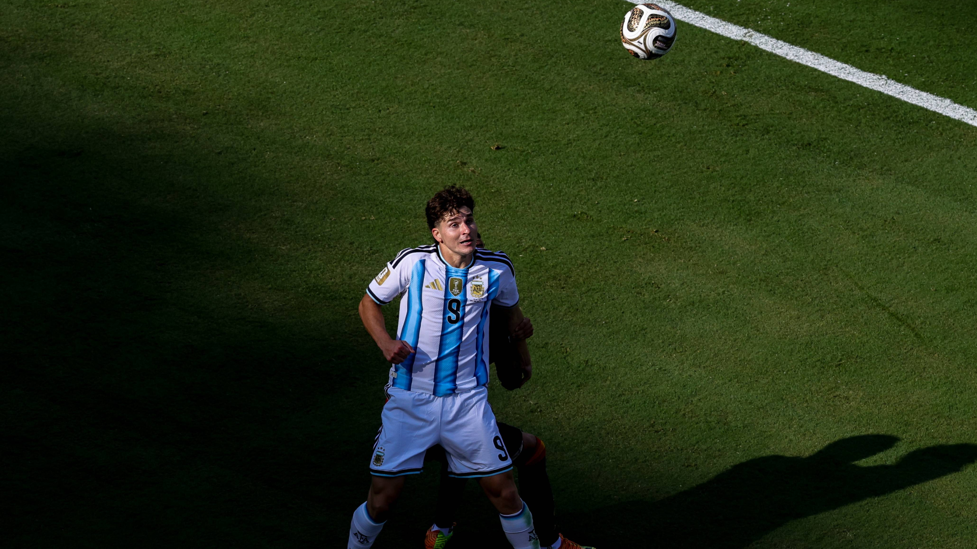 Julián Álvarez, en un partido de Argentina durante el Mundial Julián Álvarez, en un partido de Argentina durante el Mundial