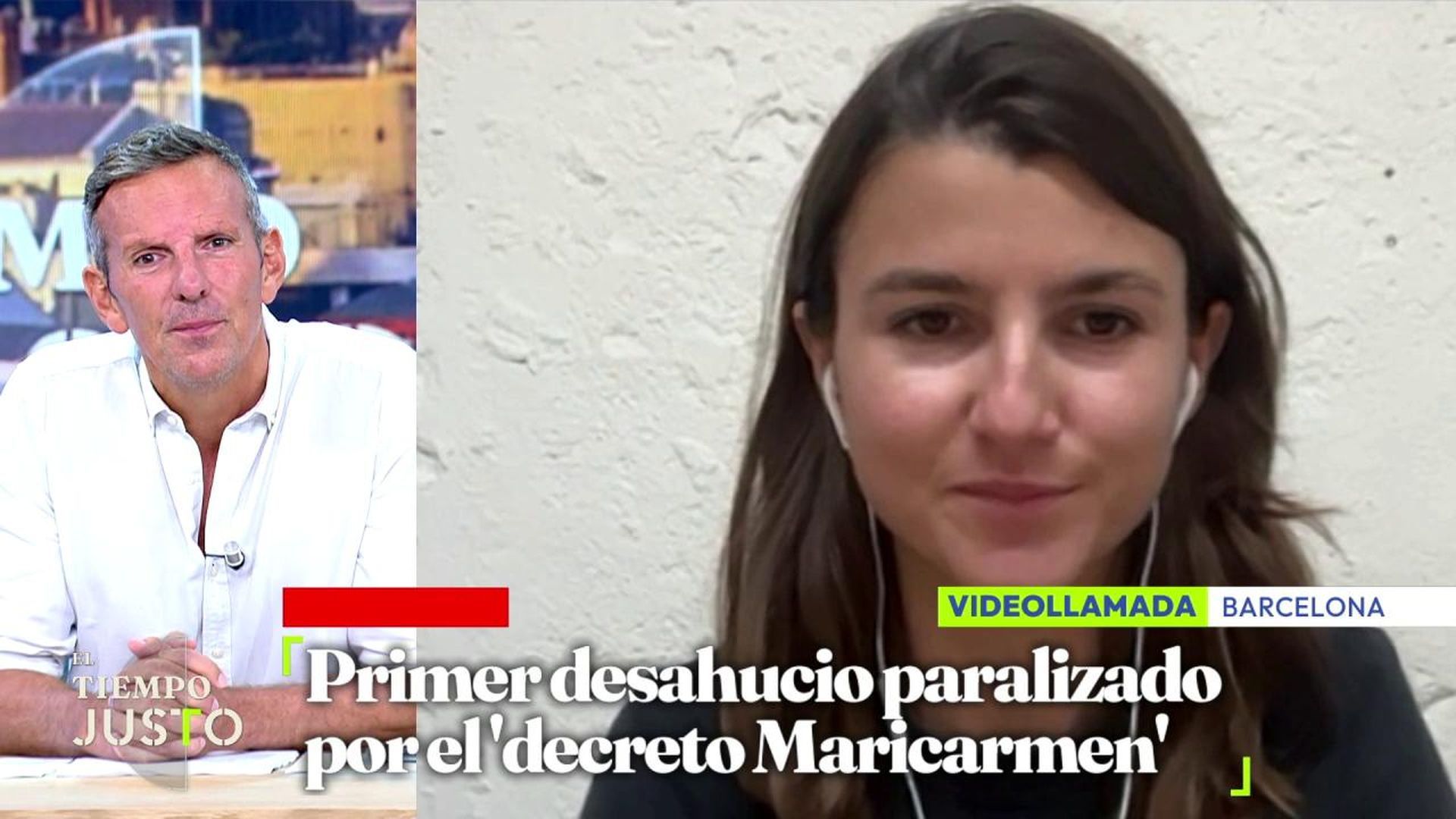 Maca, primer desahucio paralizado por el decreto 'Maricarmen': "Mañana veremos si es el último o el primero"