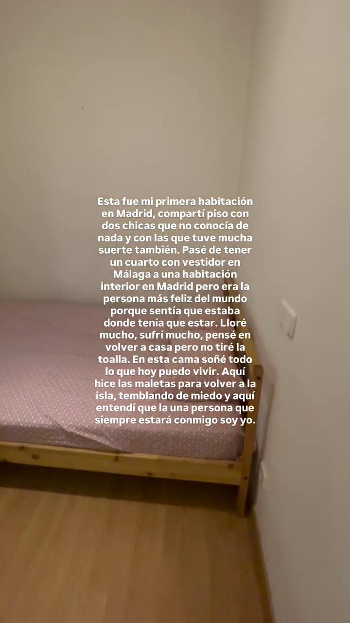 María hablando de su primera habitación en Madrid