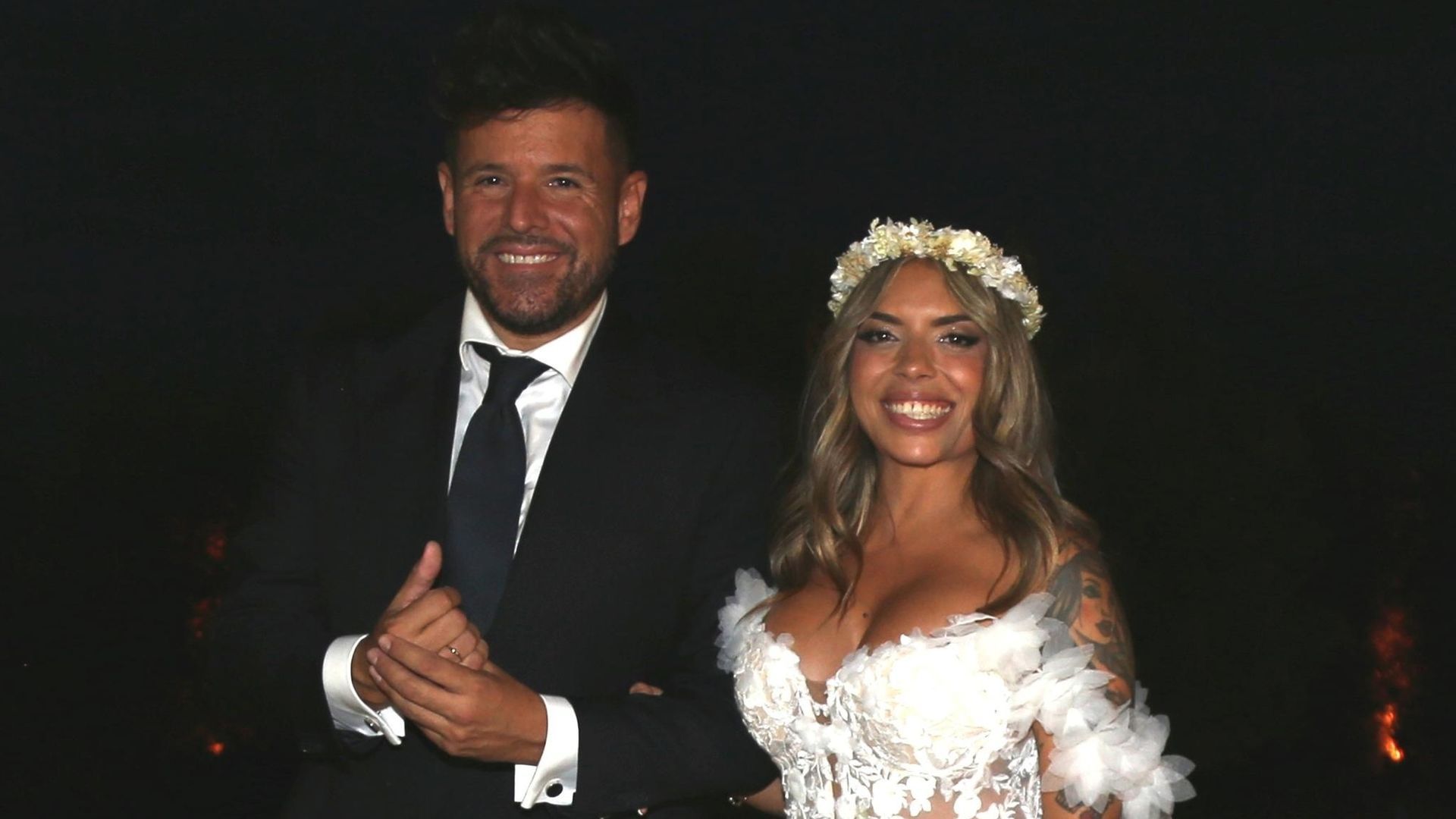 Pablo López y Laura Rubio el día de su boda Pablo López y Laura Rubio el día de su boda