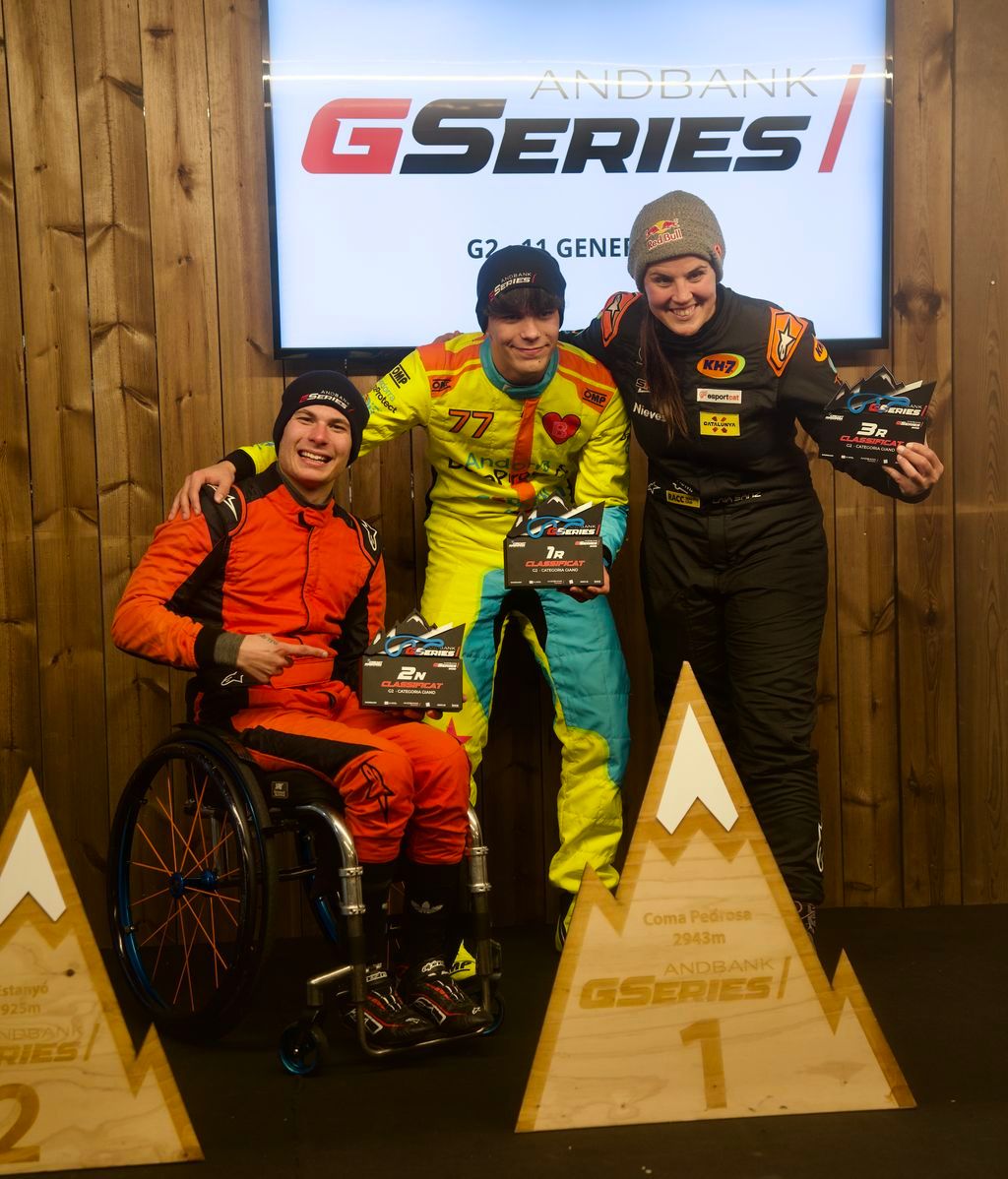 Carlos Tatay durante su primera carrera de las GSeries Andorra, donde consiguó su primer pódium