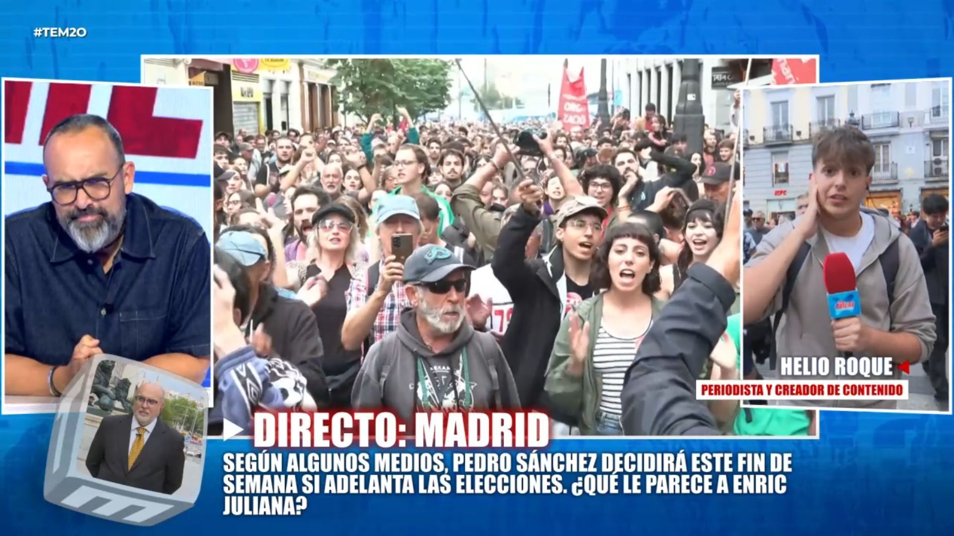 El debate de Risto Mejide y Helio Roque sobre la expulsión de personas de Sol: "El diálogo hay que tenerlo especialmente con personas que no piensan como tú"