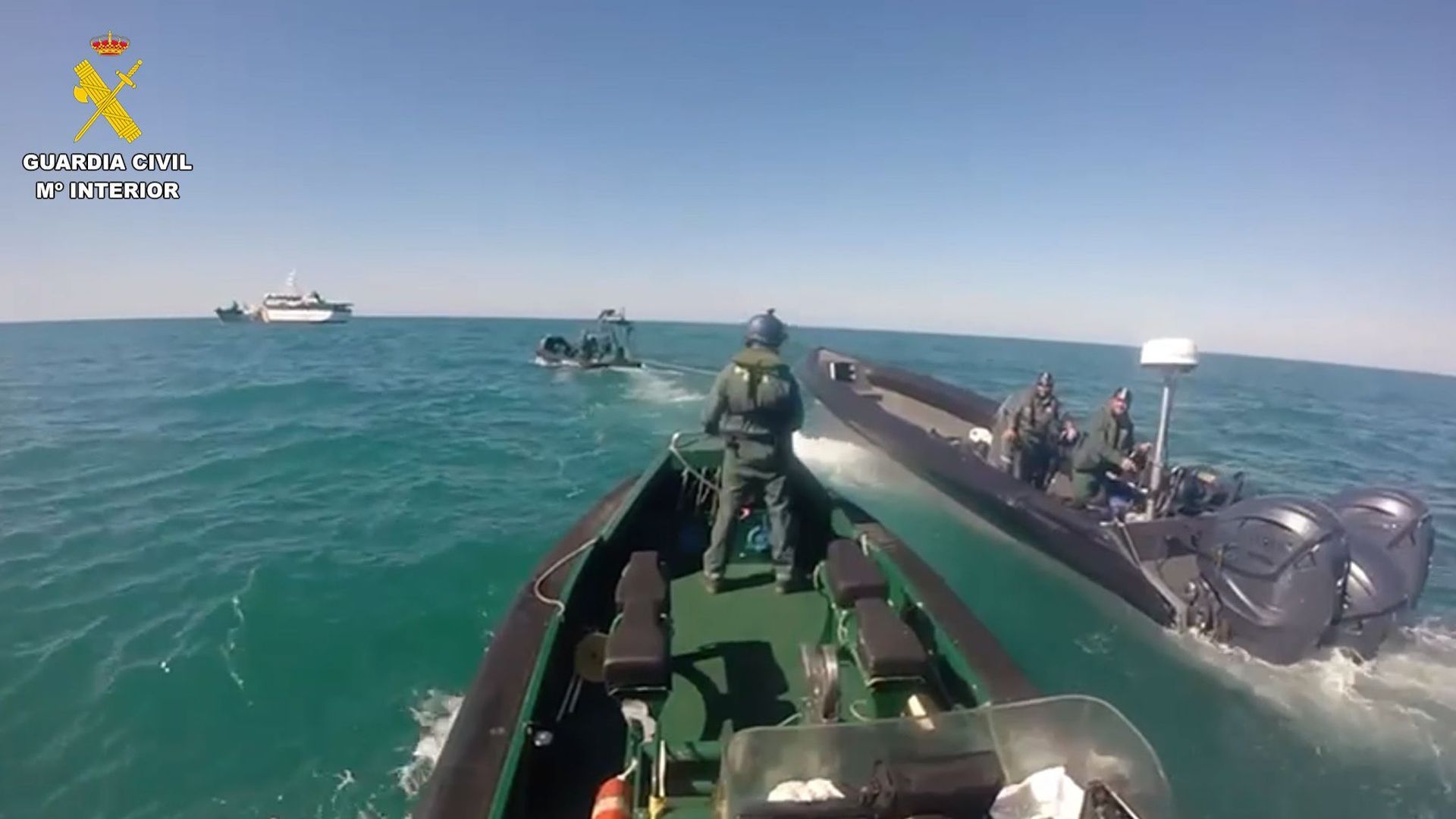Operativo contra las narcolanchas en la costa de Cádiz