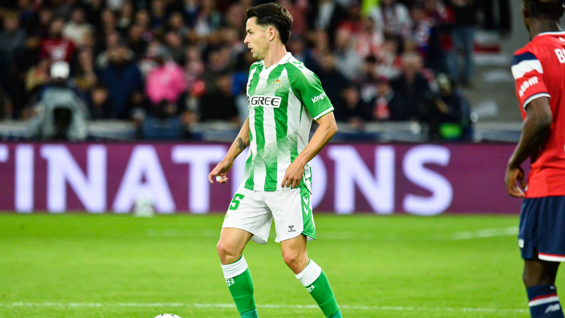 Álvaro Fidalgo, contra el Lille en Champions