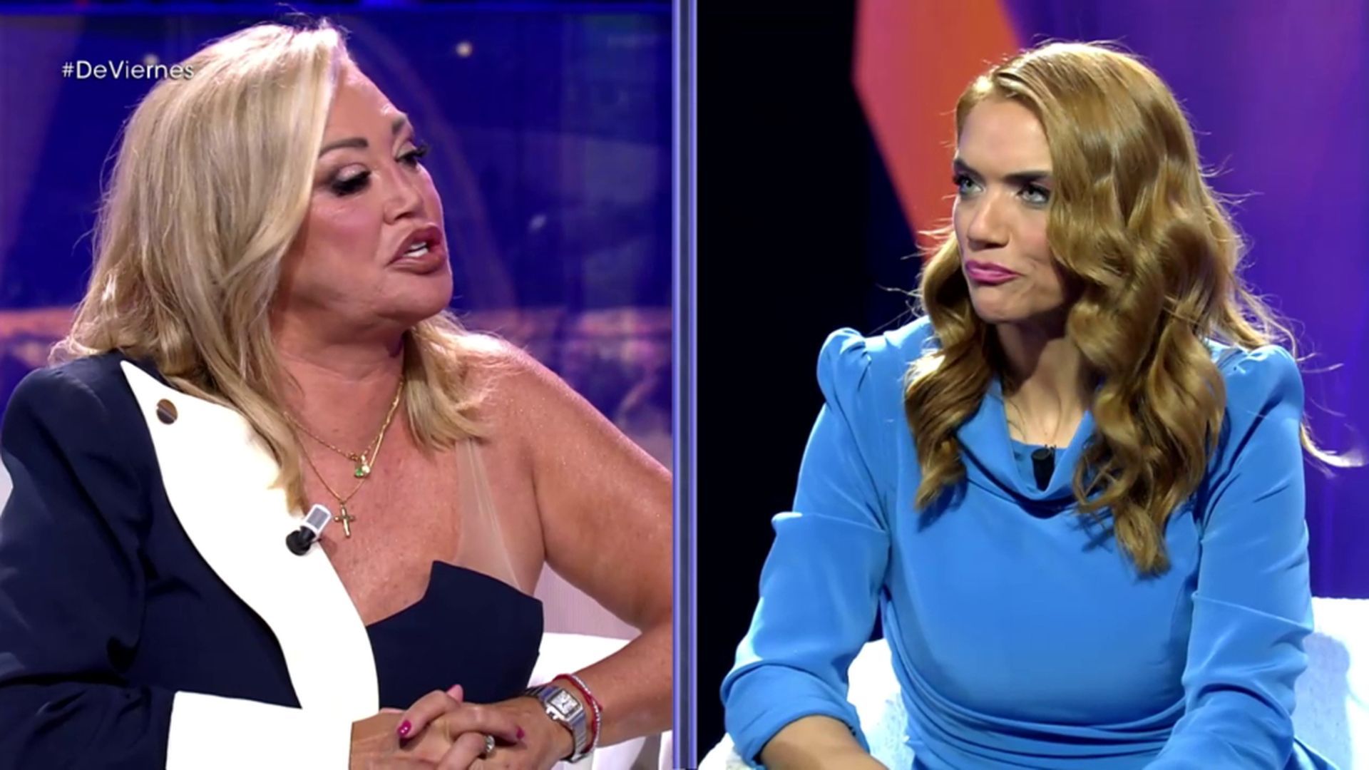 Beatriz Trapote y Belén Esteban, cara a cara, protagonizan un tensísimo momento