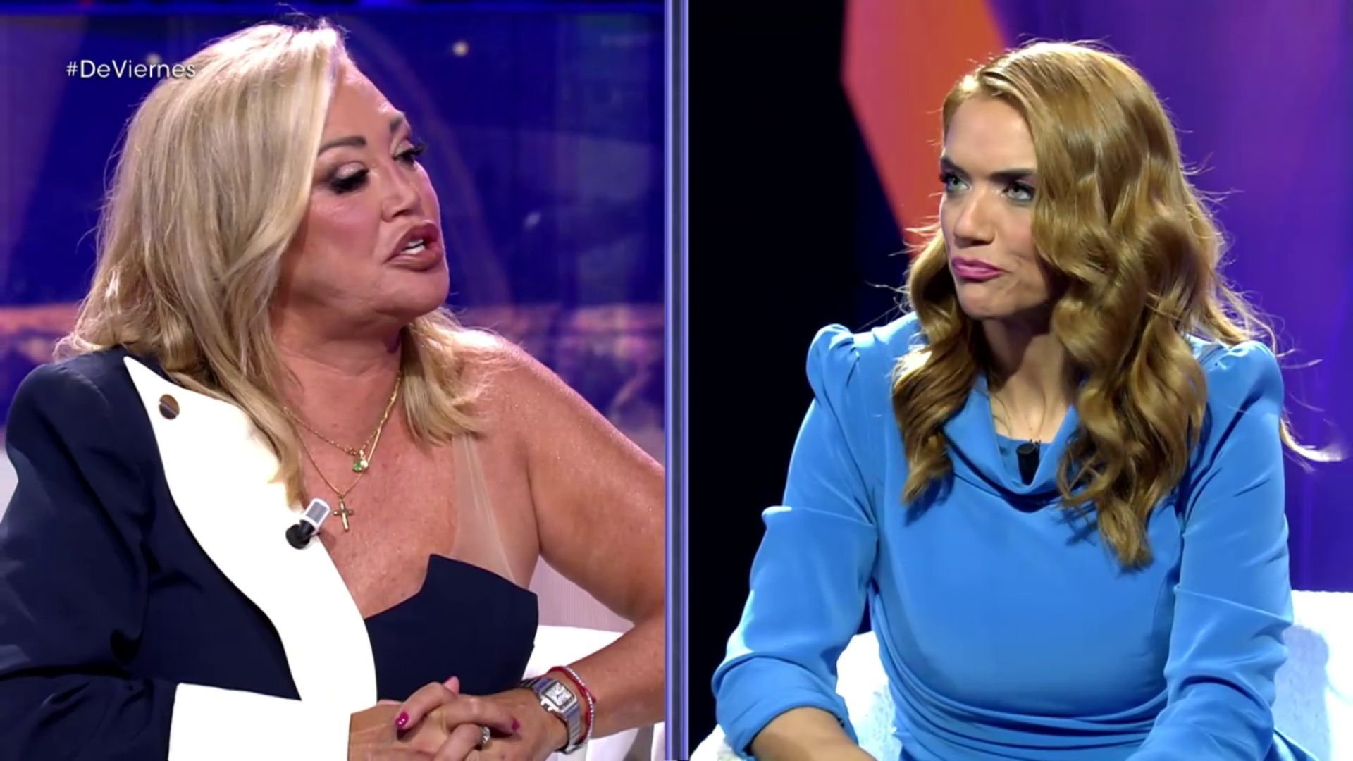 Beatriz Trapote y Belén Esteban, cara a cara, protagonizan un tenso momento: "Me parece tan feo que digas eso siendo mujer"