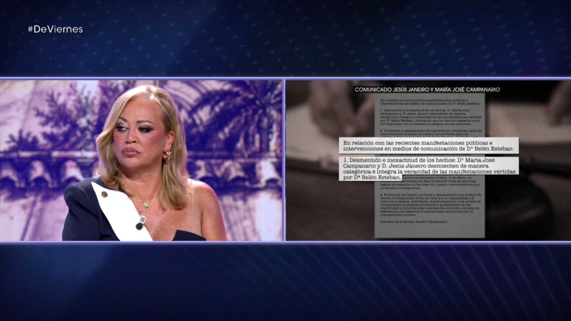 La respuesta de Belén al comunicado de Jesulín y María José Campanario: “Mi hija ha tenido un padre Ausente y lo ha visto toda España”
