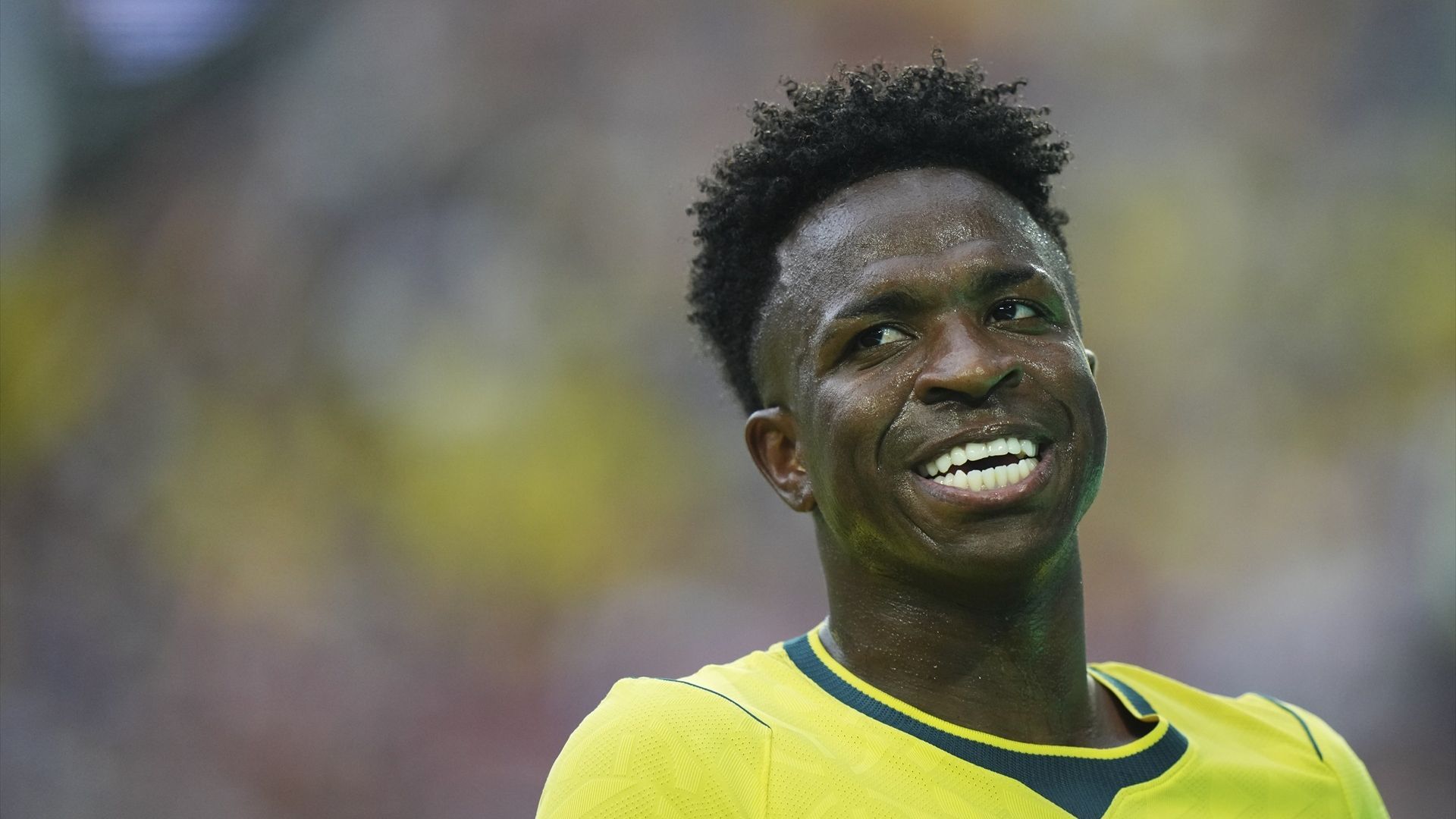 Vinicius en un partido con Brasil durante el Mundial