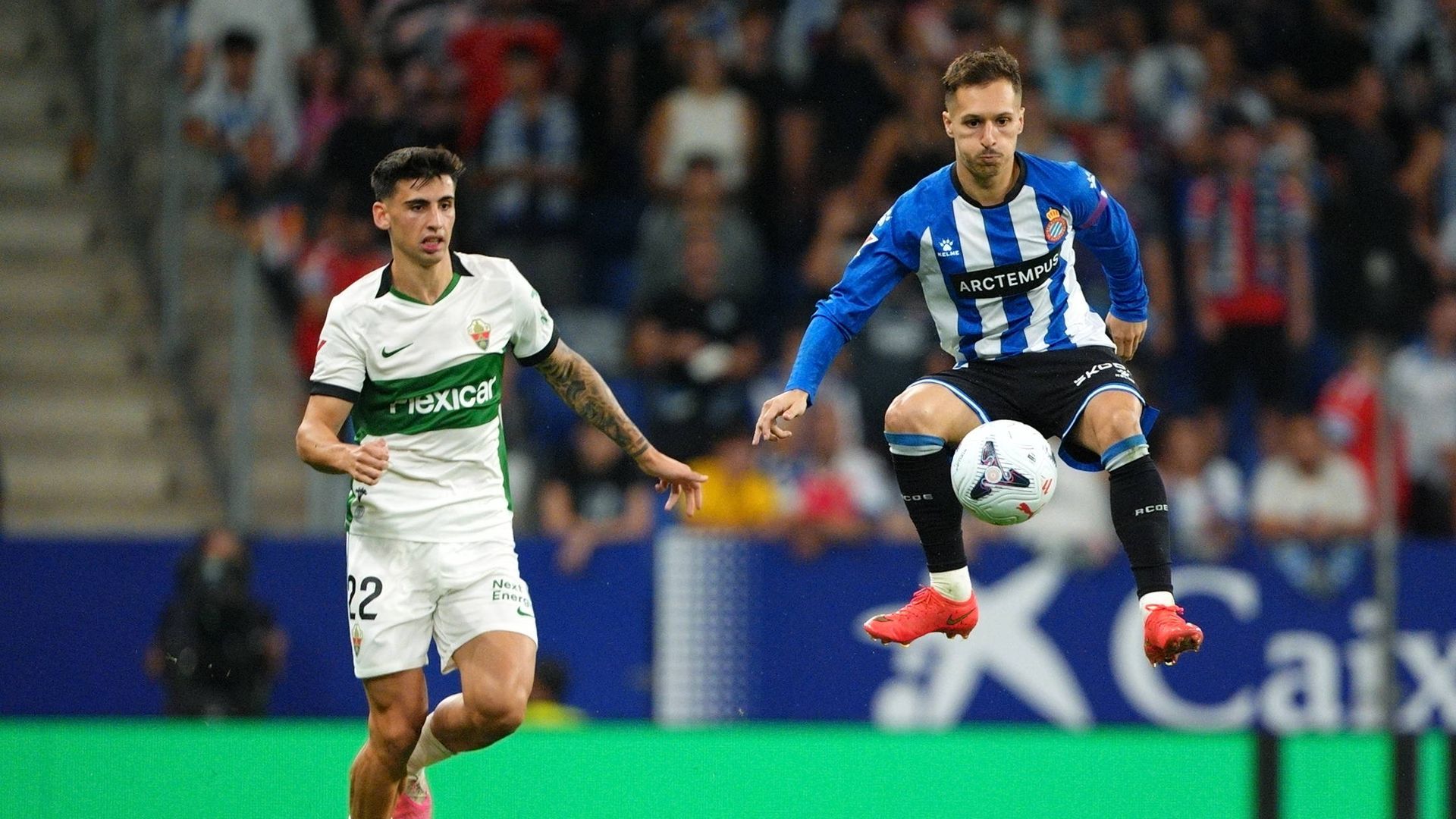 Bryan Zaragoza, durante un partido con el Espanyol. Bryan Zaragoza, durante un partido con el Espanyol.