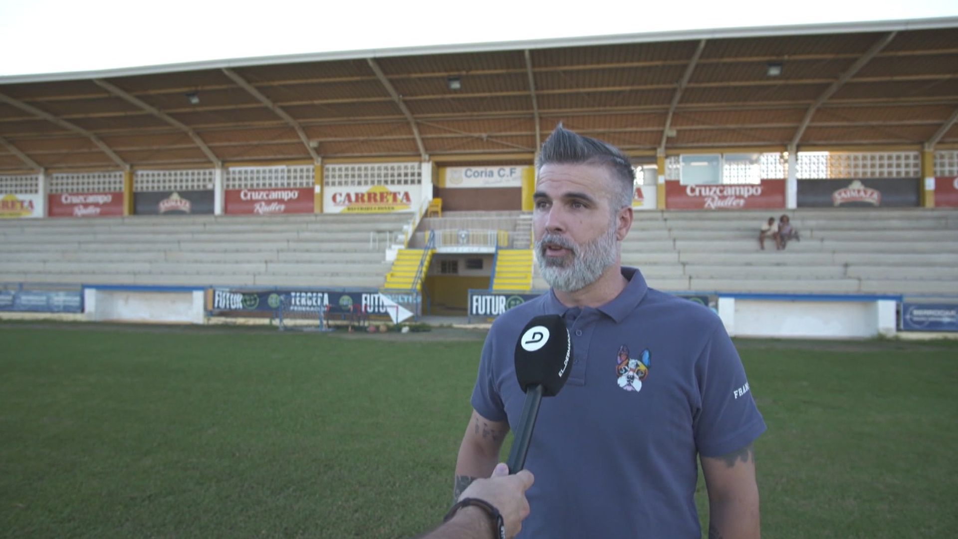 David Feito, entrenador de Morante en el cadete del Coria CF