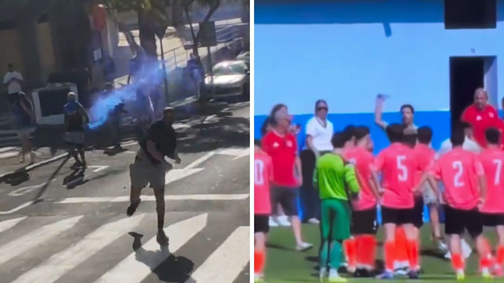 Incidentes antes del Atlético Güímar-Sporting Hortaleza Incidentes antes del Atlético Güímar-Sporting Hortaleza