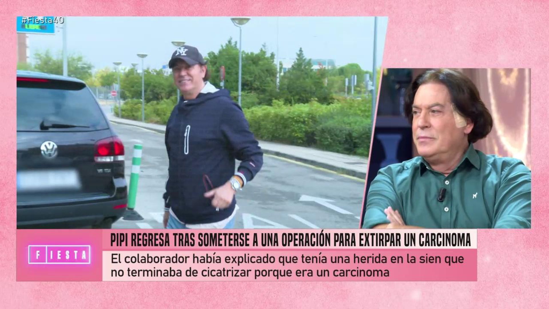 Pipi Estrada, antes de ser intervenido quirúrgicamente