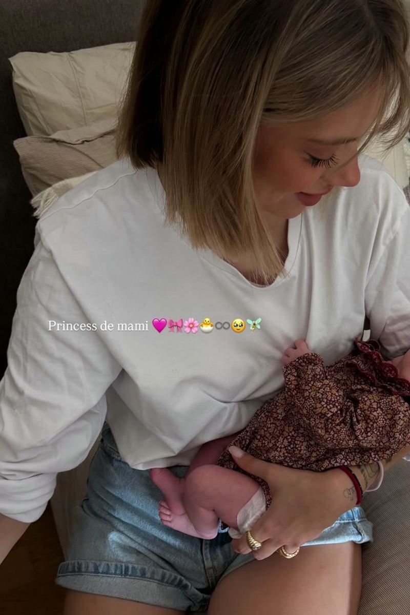 Alejandra Rubio muestra cómo ha crecido su hija Tessa en su primer mes de vida: "La princesa de mami"