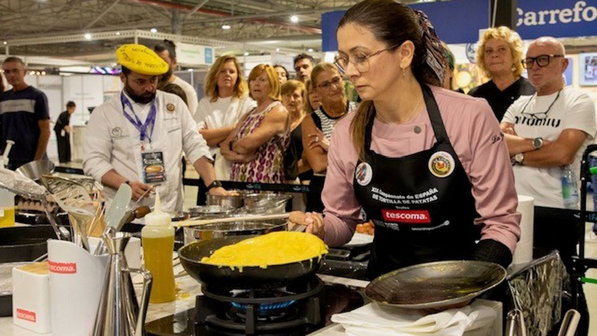 Celia Correia, de La Teulada, en Elche, ganadora del XIX Campeonato de España con su tortilla clásica