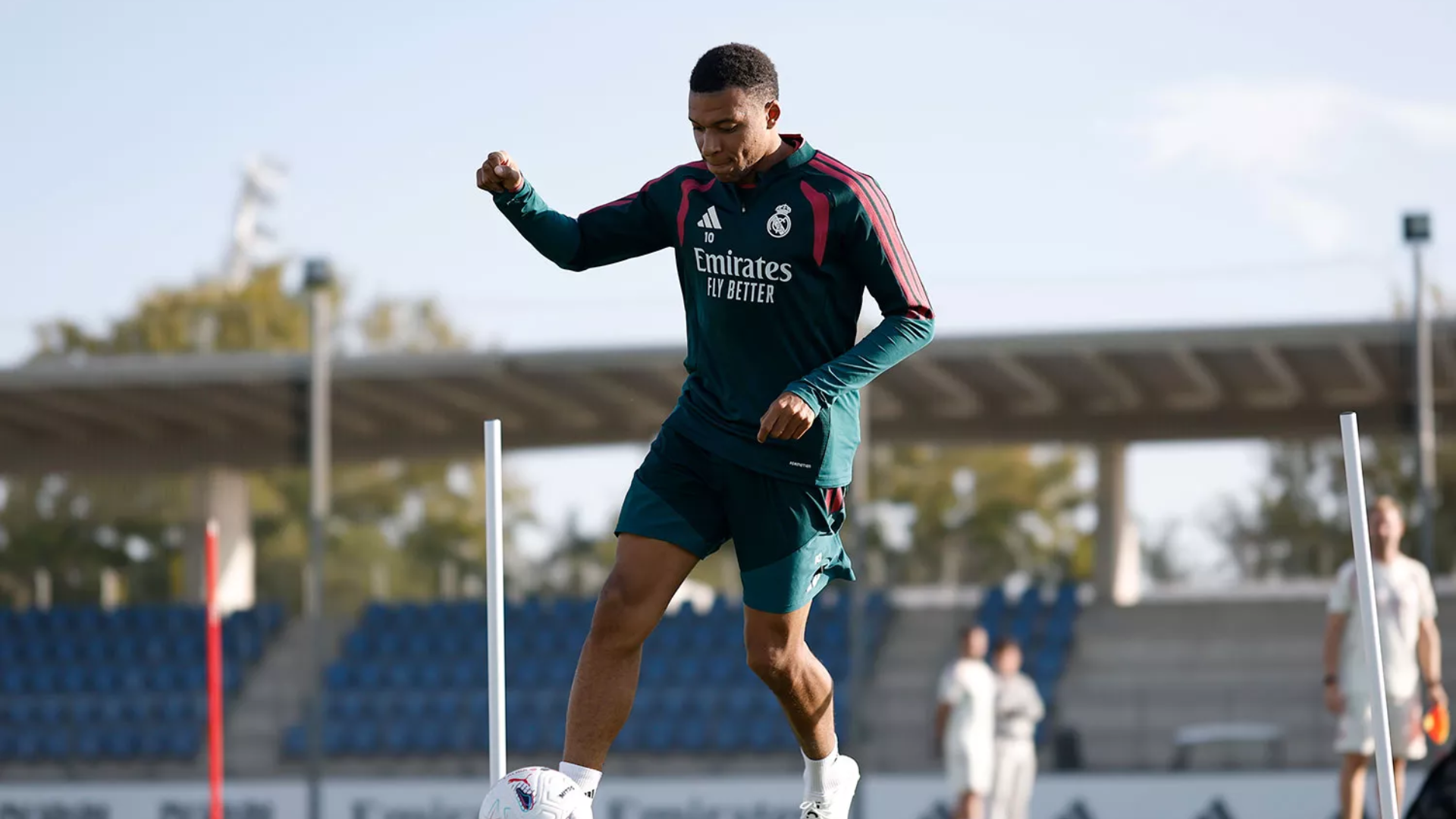 Kylian Mbappé, en la vuelta al trabajo con el Real Madrid