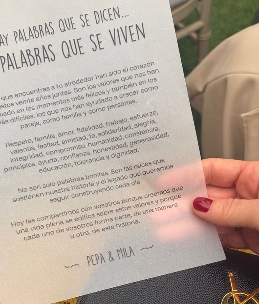 La decoración de la boda de Pepa Muñoz y Mila Nieto