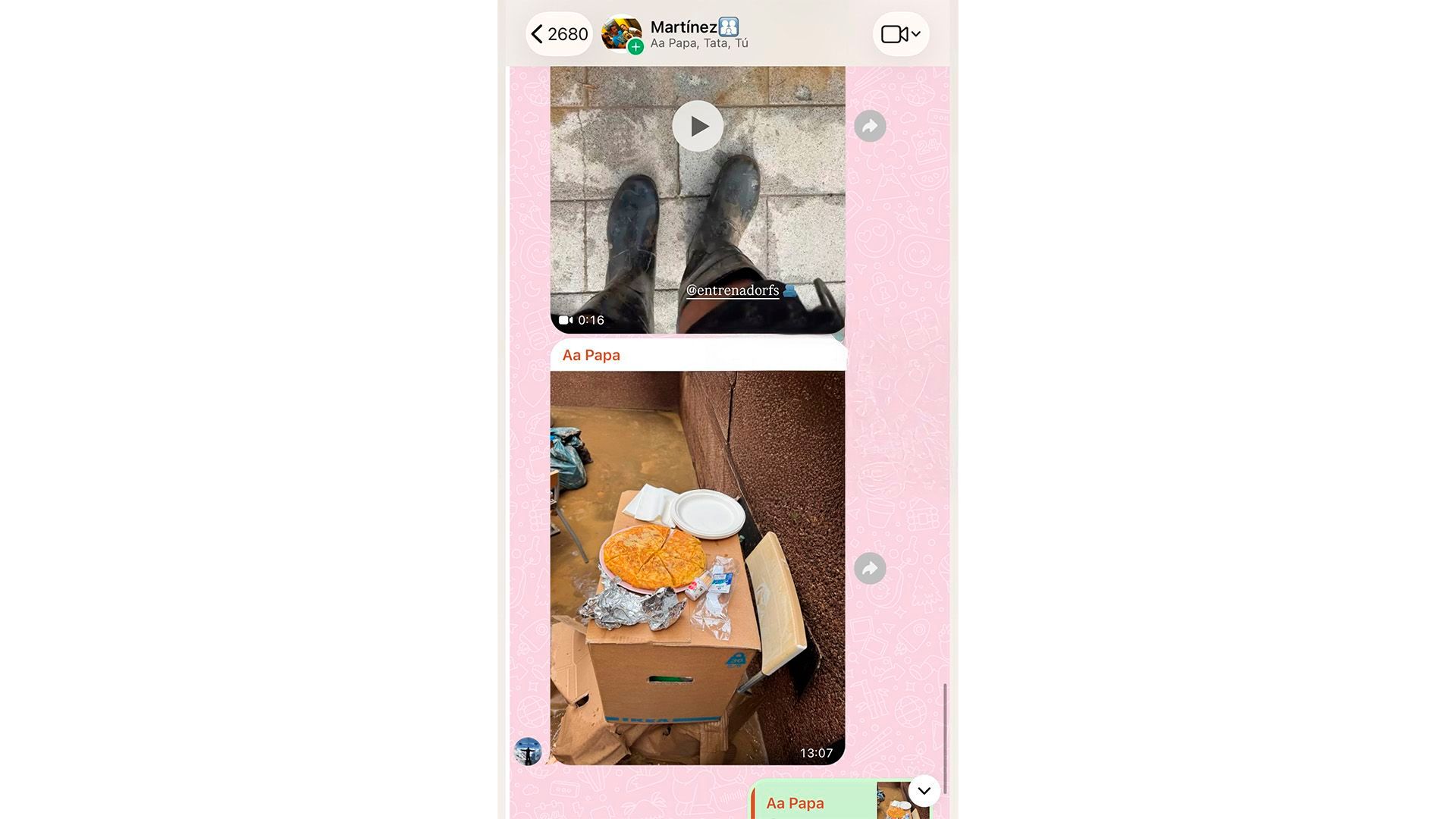 La imagen con la que Claudia ha compartido con sus seguidores la amarga noticia