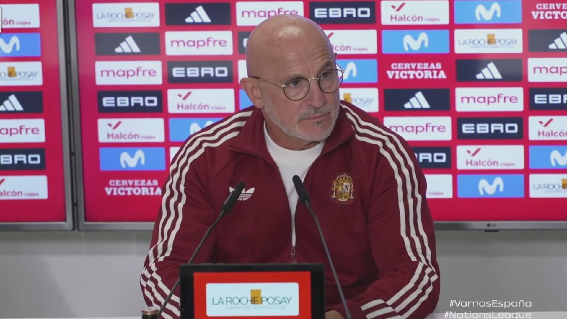 Luis de la Fuente, en rueda de prensa.