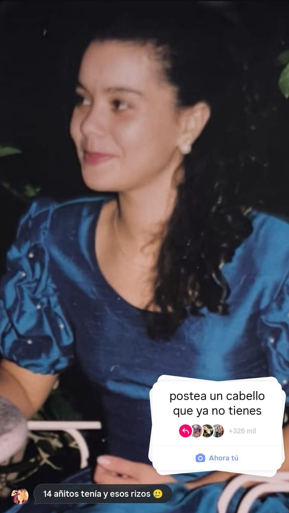 María José Campanario en su adolescencia