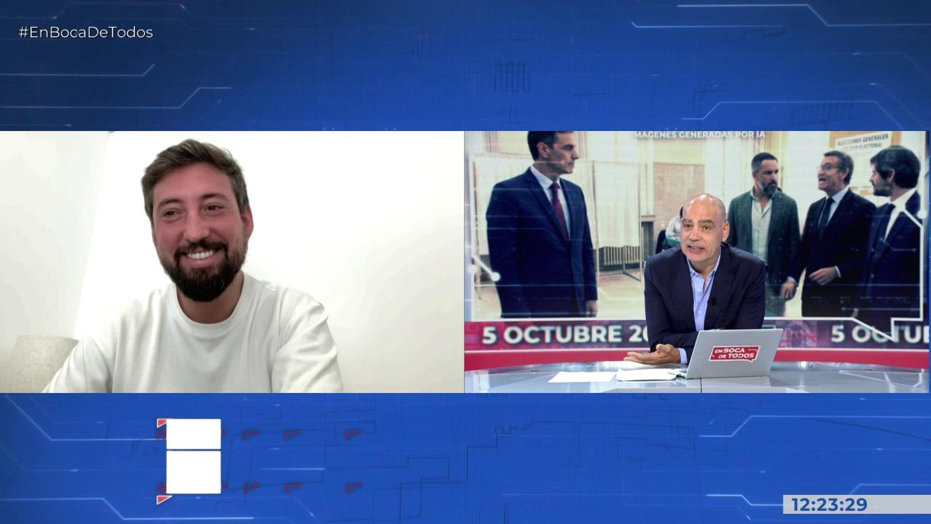 Nacho Abad bromea con la propuesta de izquierdas para el 29N: “No me representa frente amplia, me peino con la raya al medio” Nacho Abad bromea con la propuesta de izquierdas para el 29N: “No me representa frente amplia, me peino con la raya al medio”