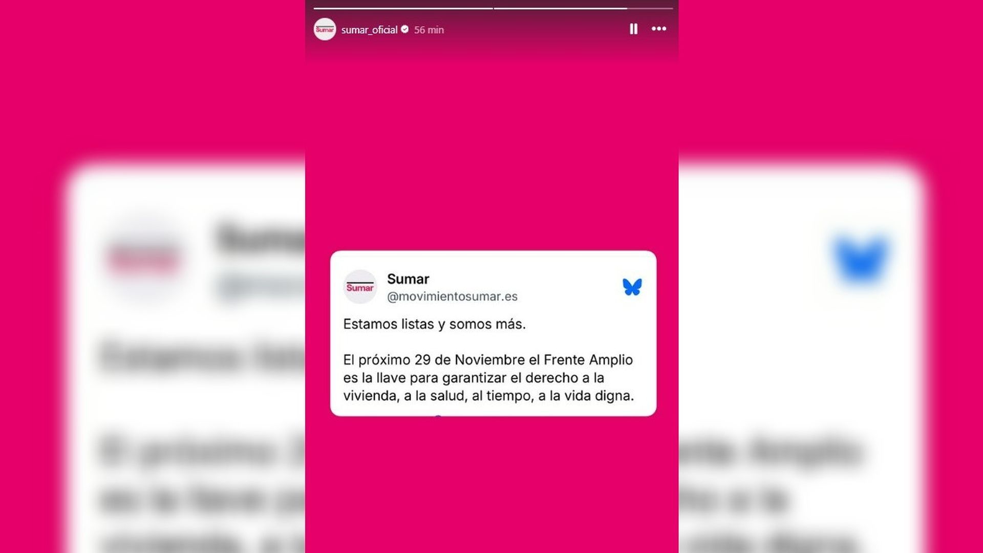 Sumar proclama que está lista para las elecciones y que la nueva candidatura Frente Amplio será clave para la izquierda