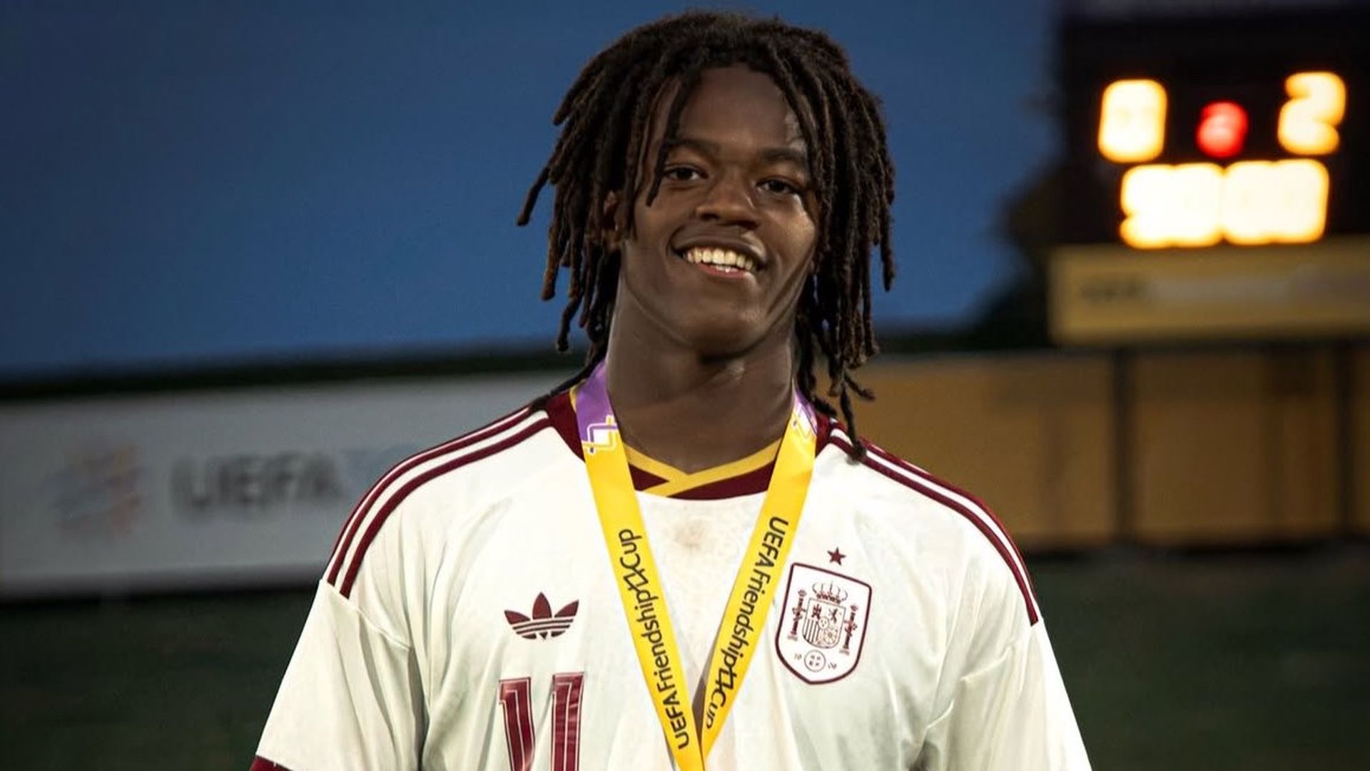 Christian Imga con la Selección Española