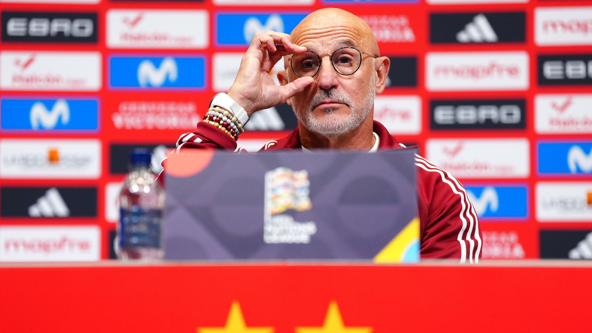Luis de la Fuente en sala de prensa