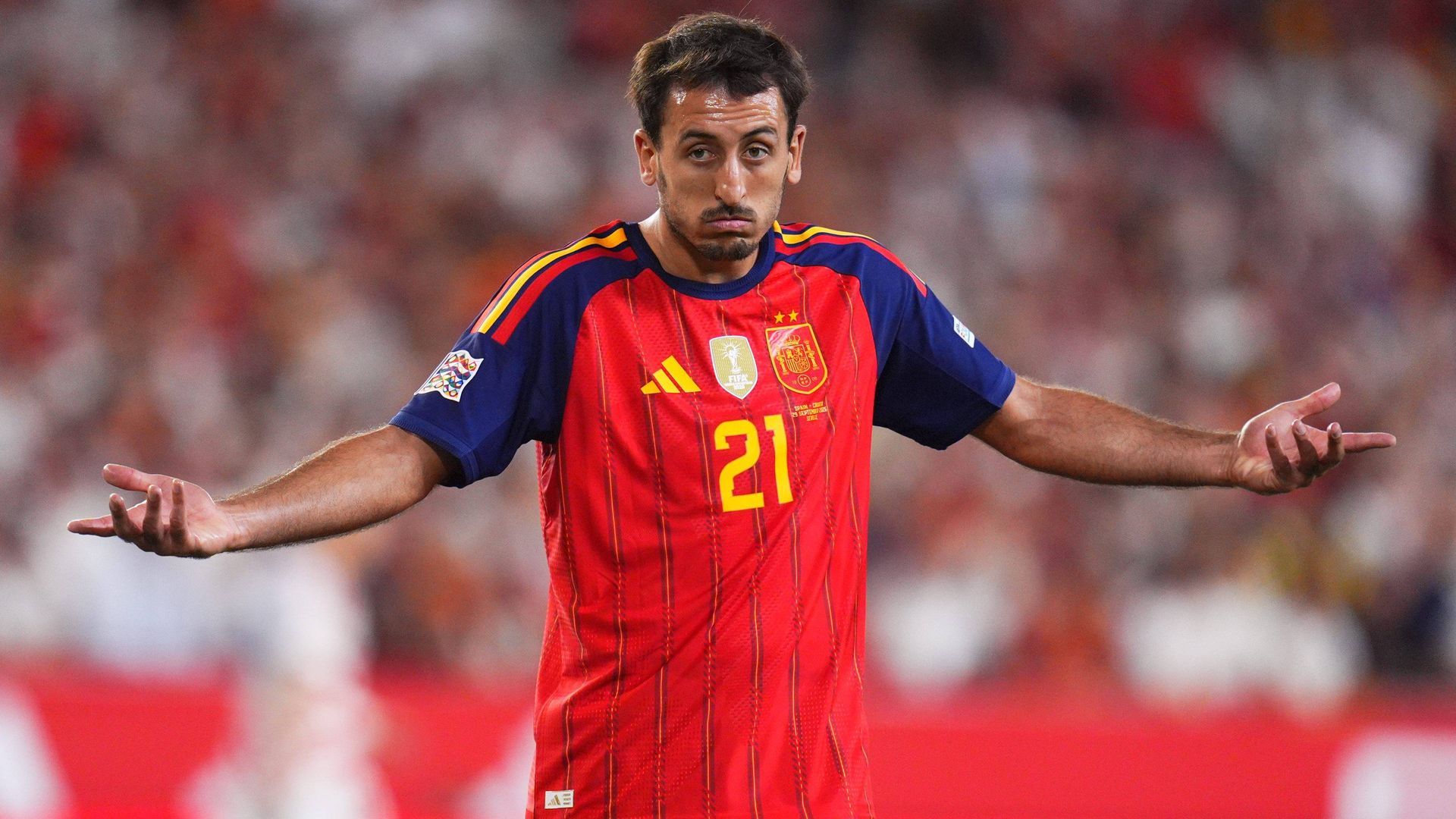 Mikel Oyarzabal con la Selección Española