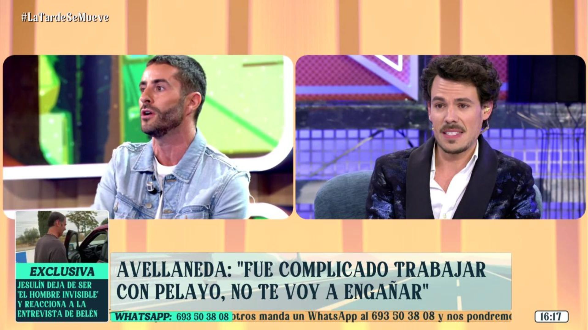 Pelayo Díaz responde a las críticas de Juan Avellaneda, su compañero en 'Cámbiame'