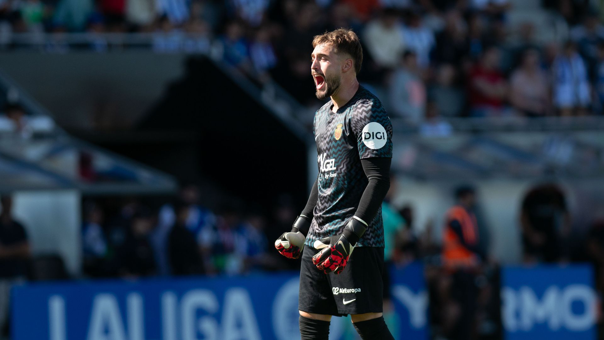 Arnau Tenas, durante un partido con el Mallorca.