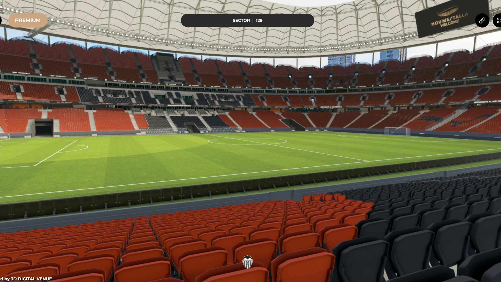 Captura de la nueva imagen 3D para ver los asientos del Nou Mestalla