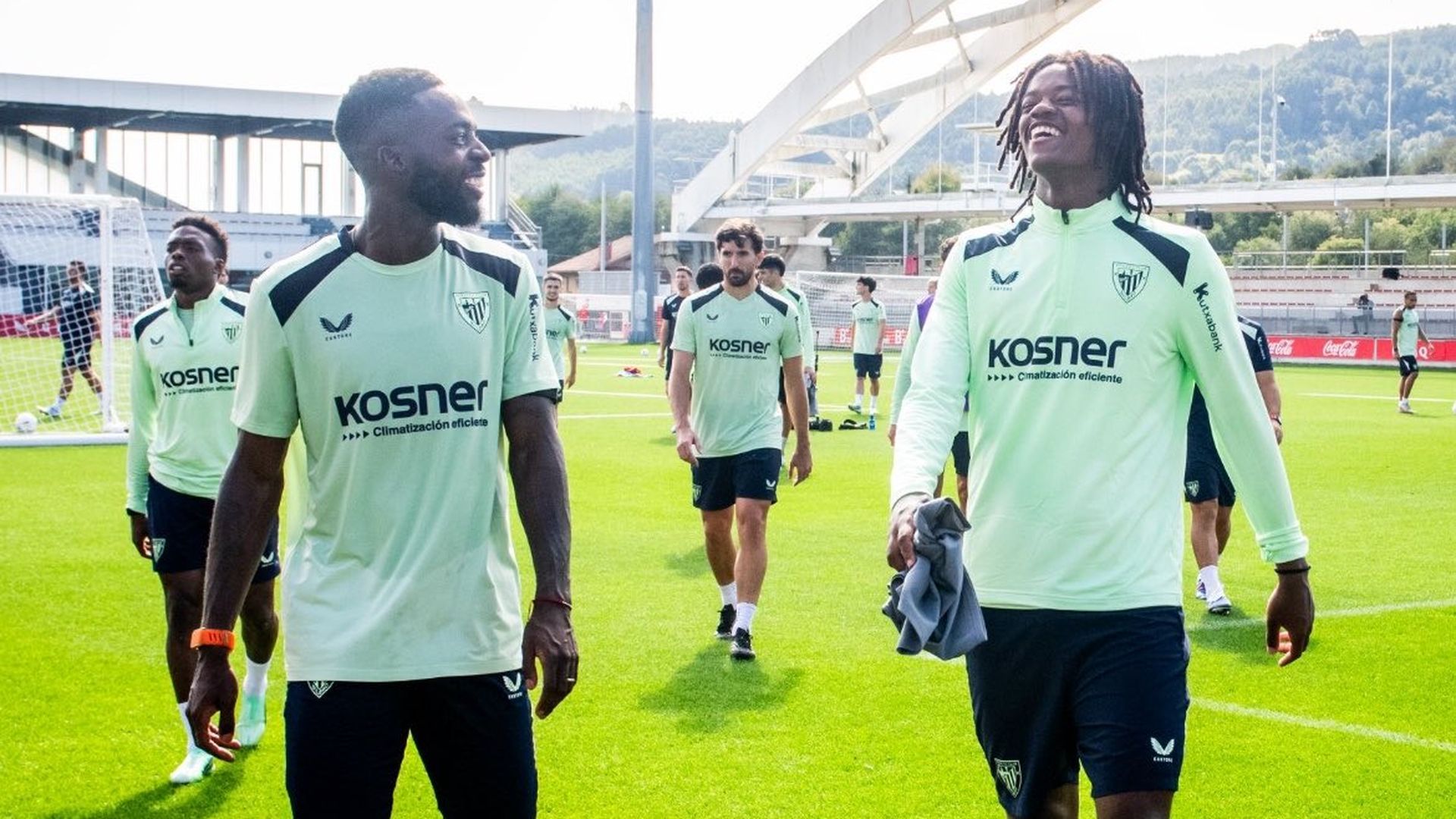 Christian Imga junto a Iñaki Williams Christian Imga junto a Iñaki Williams