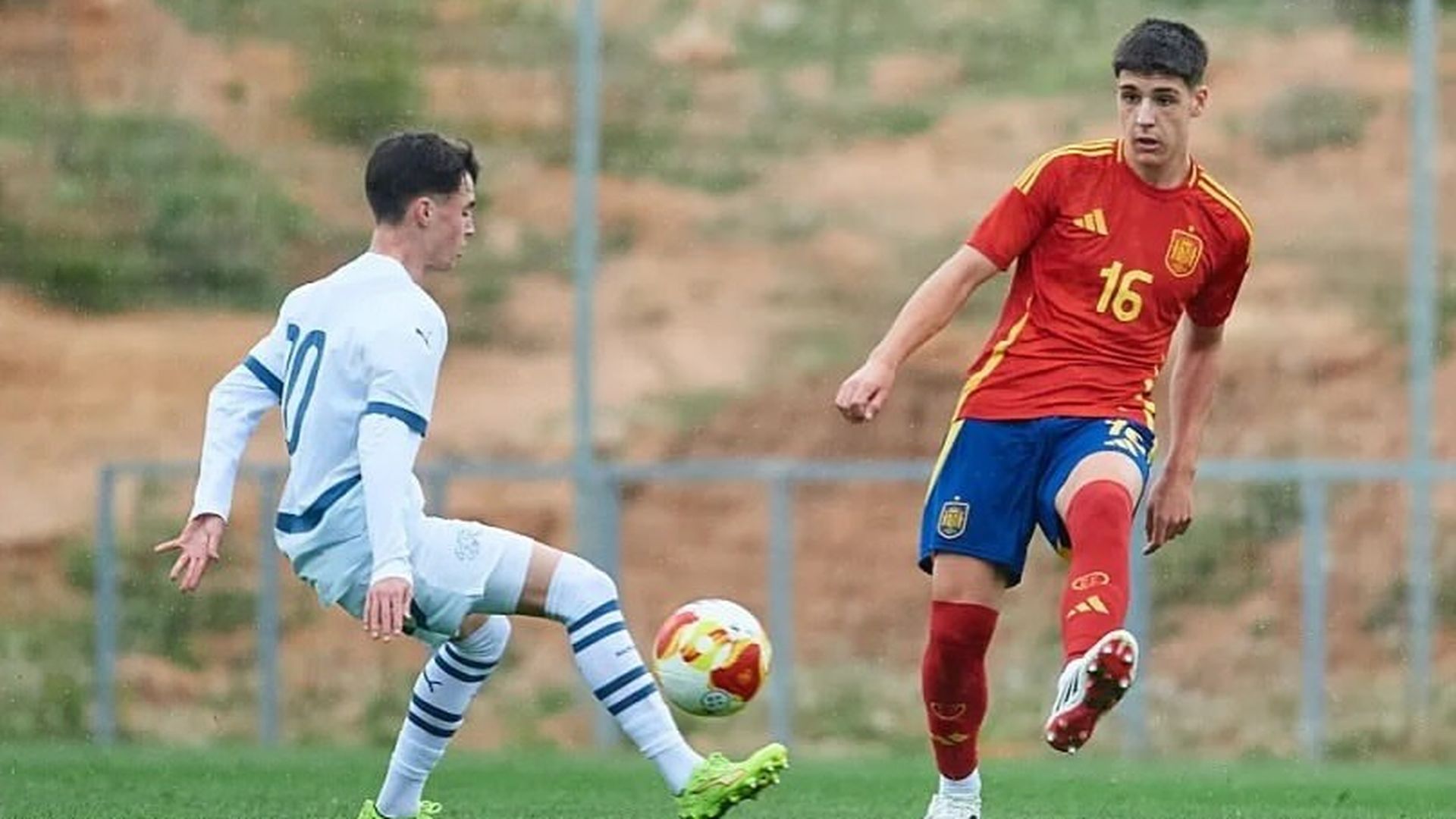 David Albelda con la selección sub 16