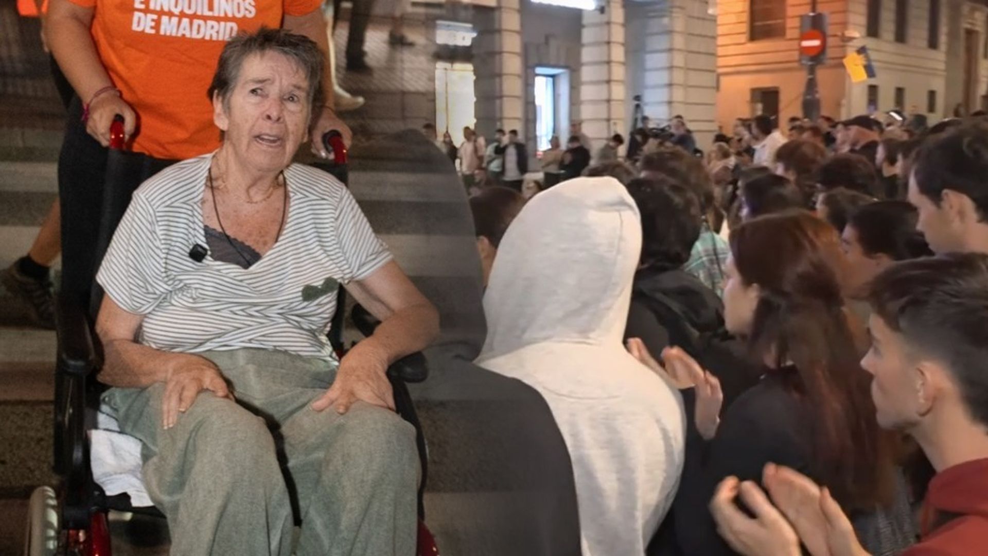 El emotivo aplauso y minuto de silencio por la muerte de Maricarmen en la Puerta del Sol
