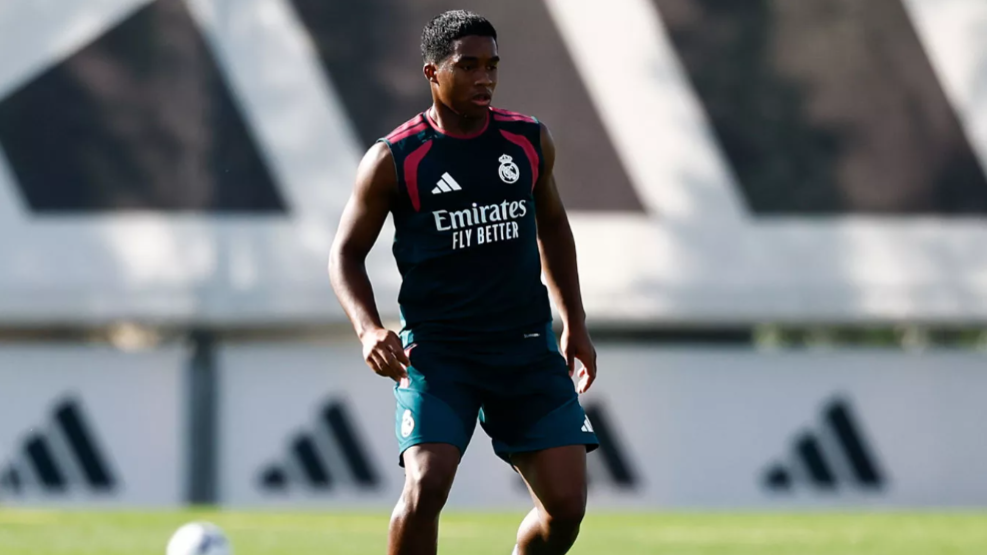Endrick, en una sesión del Real Madrid