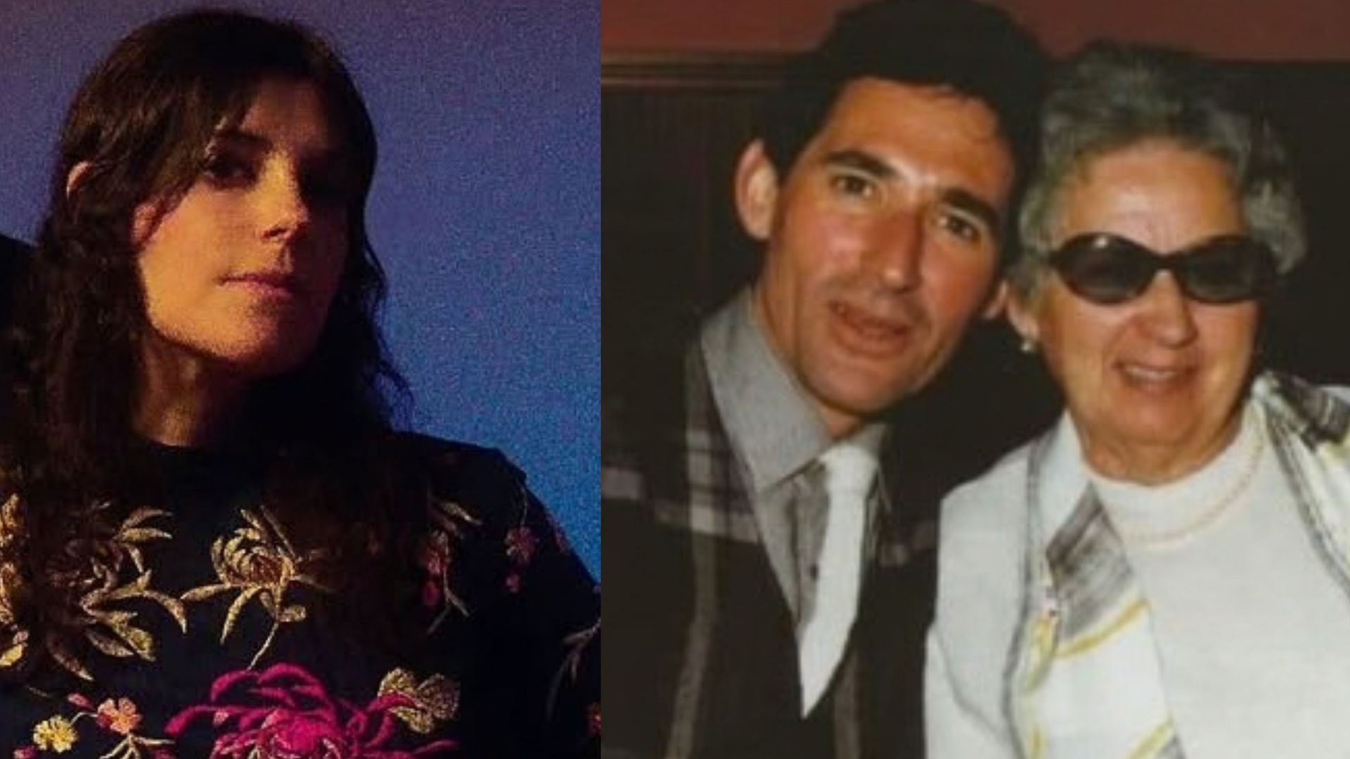 Fotomontaje con Lúa Ríos (izq.) y Miguel Ríos con su madre, Antonia Campaña Fotomontaje con Lúa Ríos (izq.) y Miguel Ríos con su madre, Antonia Campaña