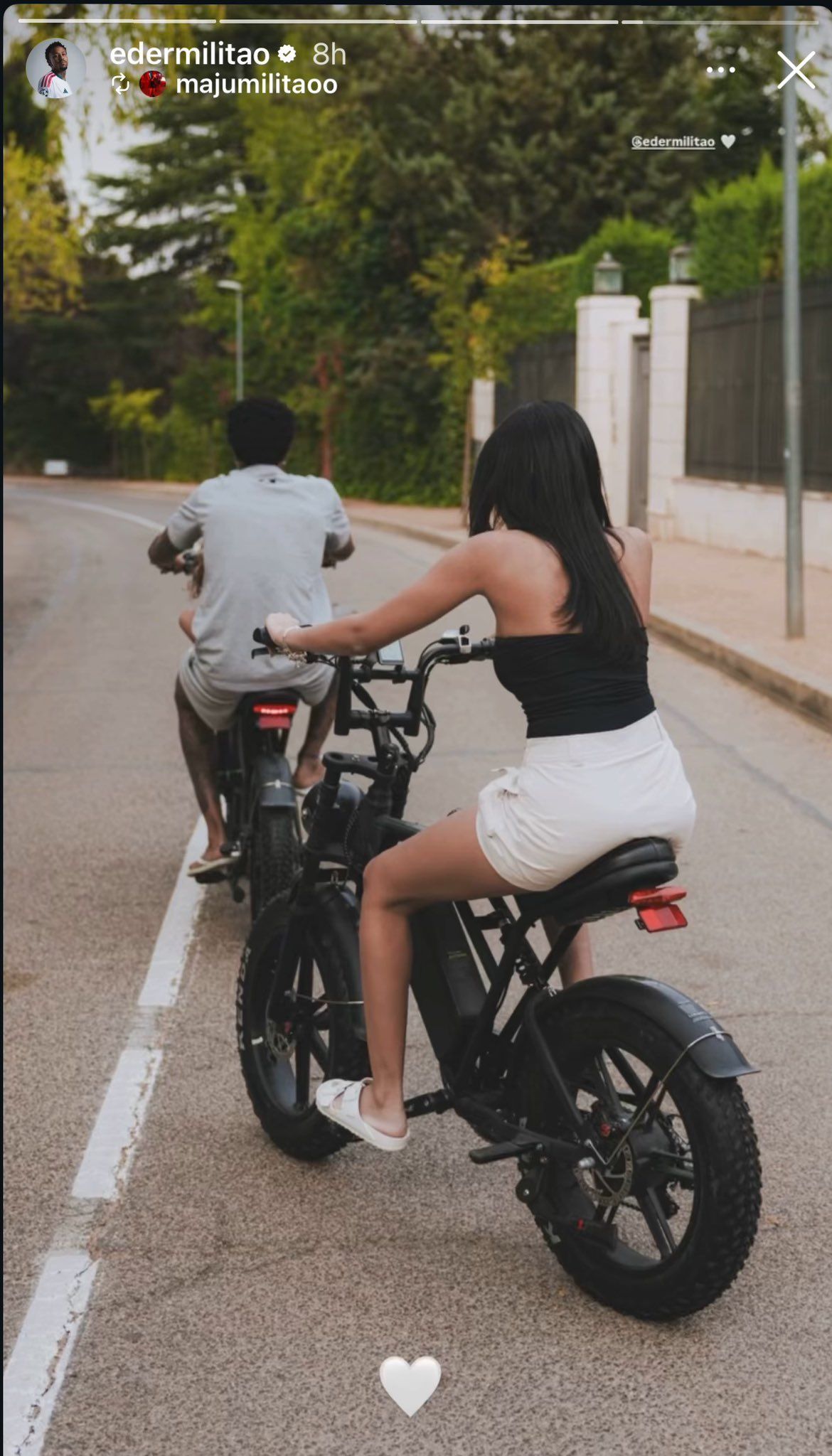 La fotografía en bicicleta de Éder Militao